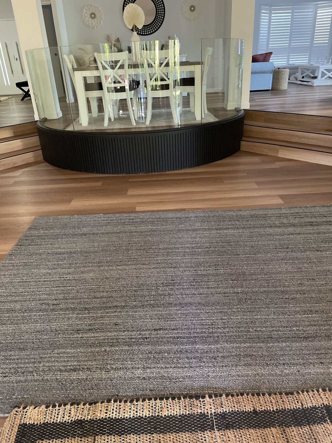 Customer photo review of Pebble Storm Wool Rug