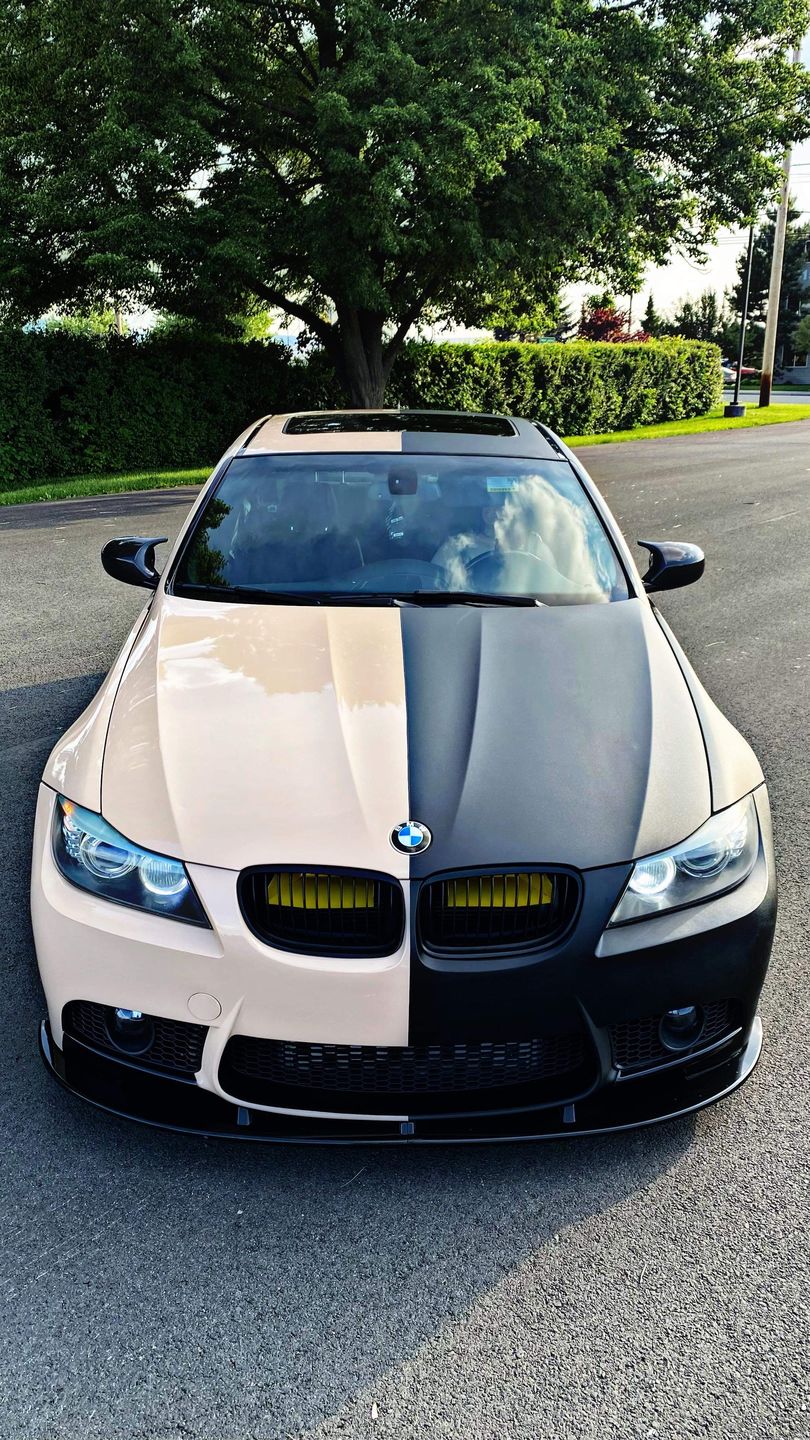 Customer photo review of High Glossy Concord Buff Vinyl Wrap
