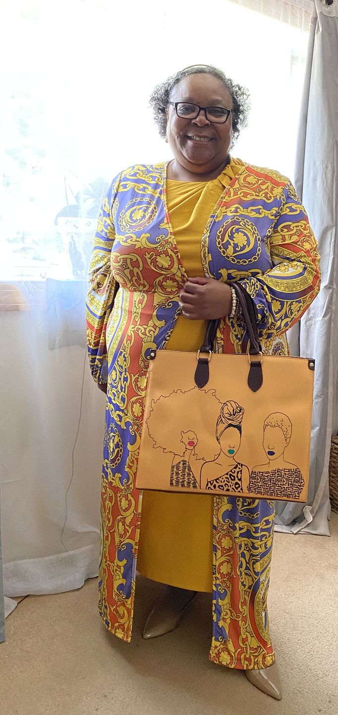 Customer photo review of Mahogany Tote Bag
