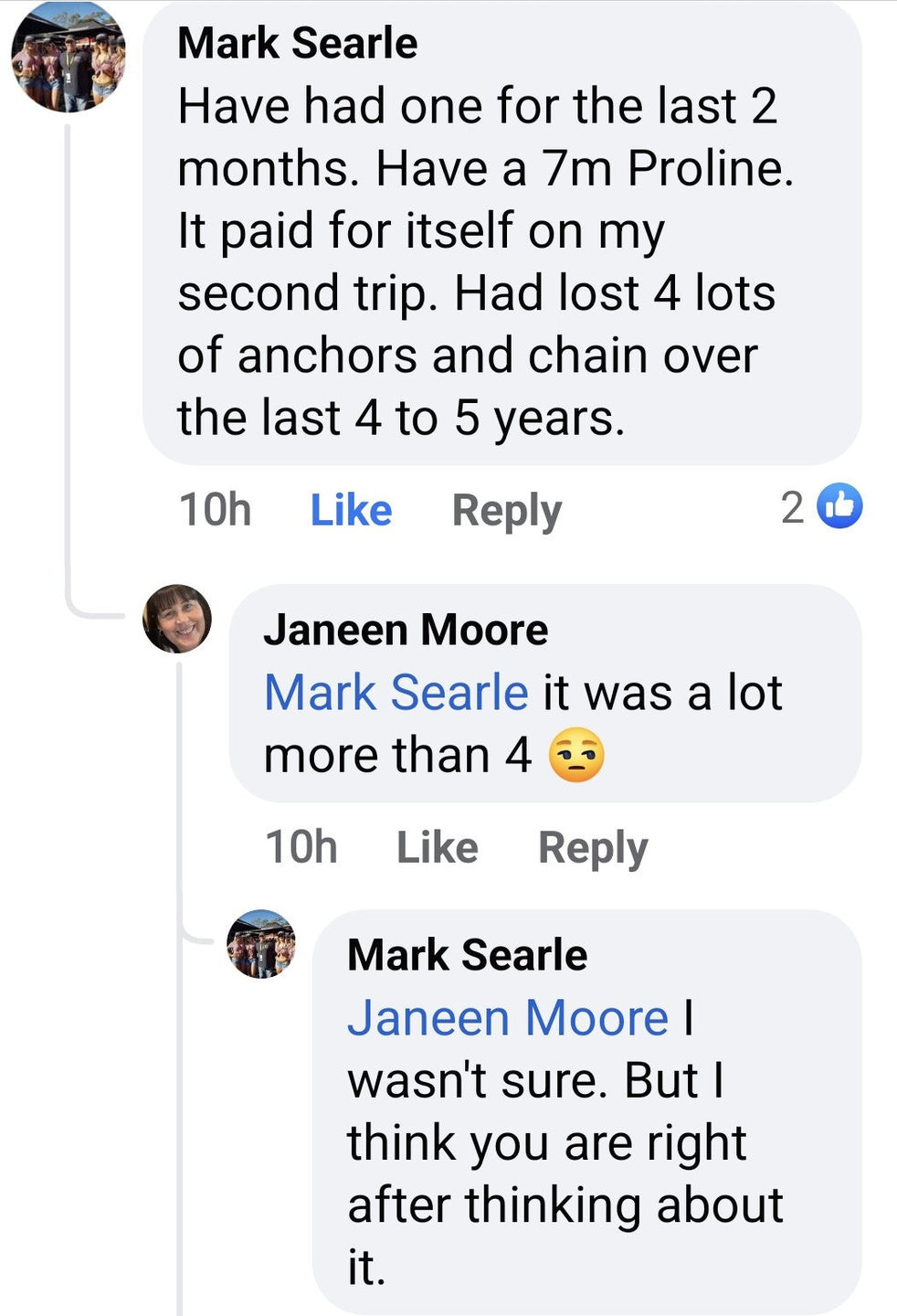 Customer photo review of Boomer All Terrain Anchor