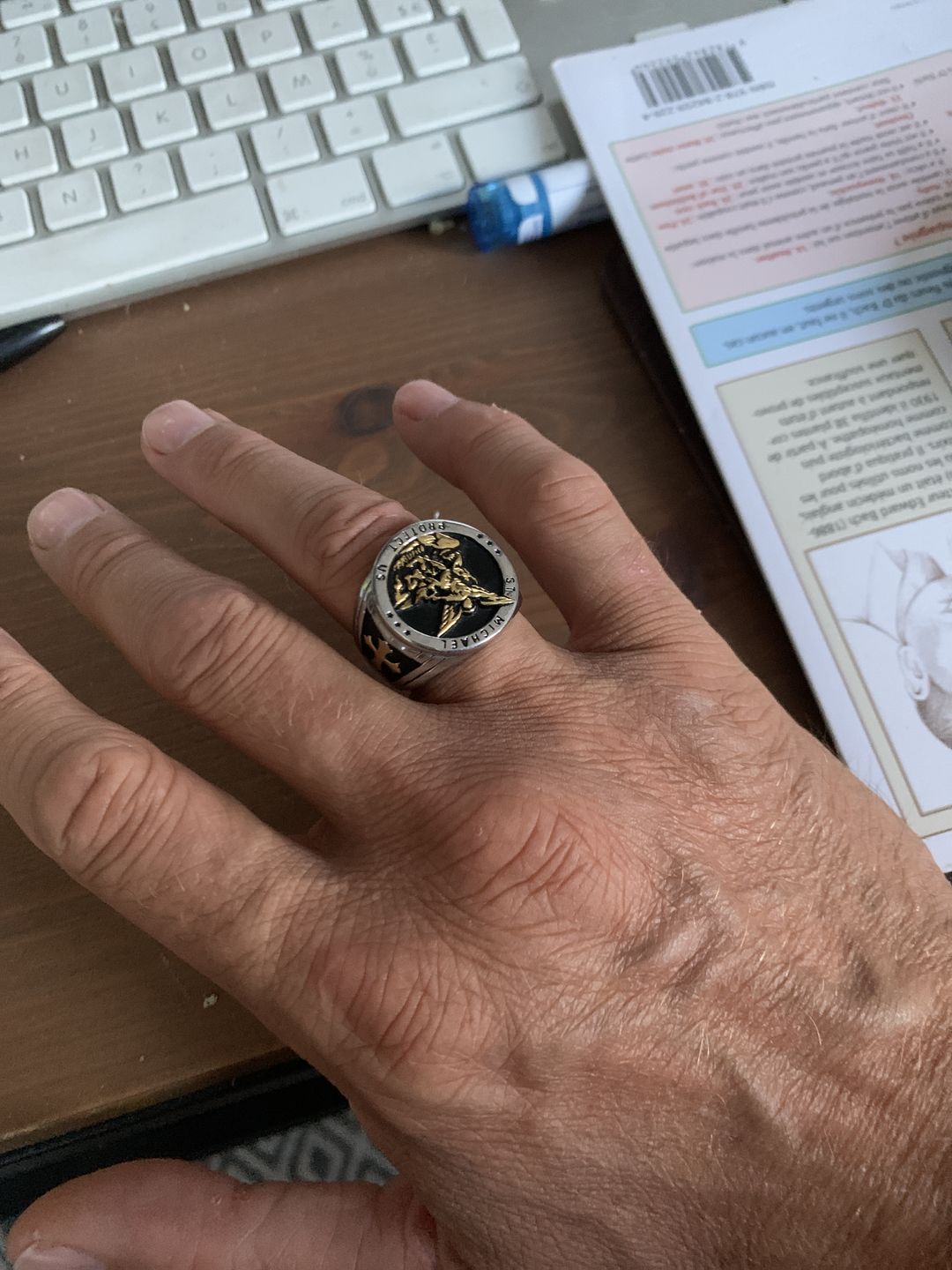Customer photo review of Bague de l'Archange Michel