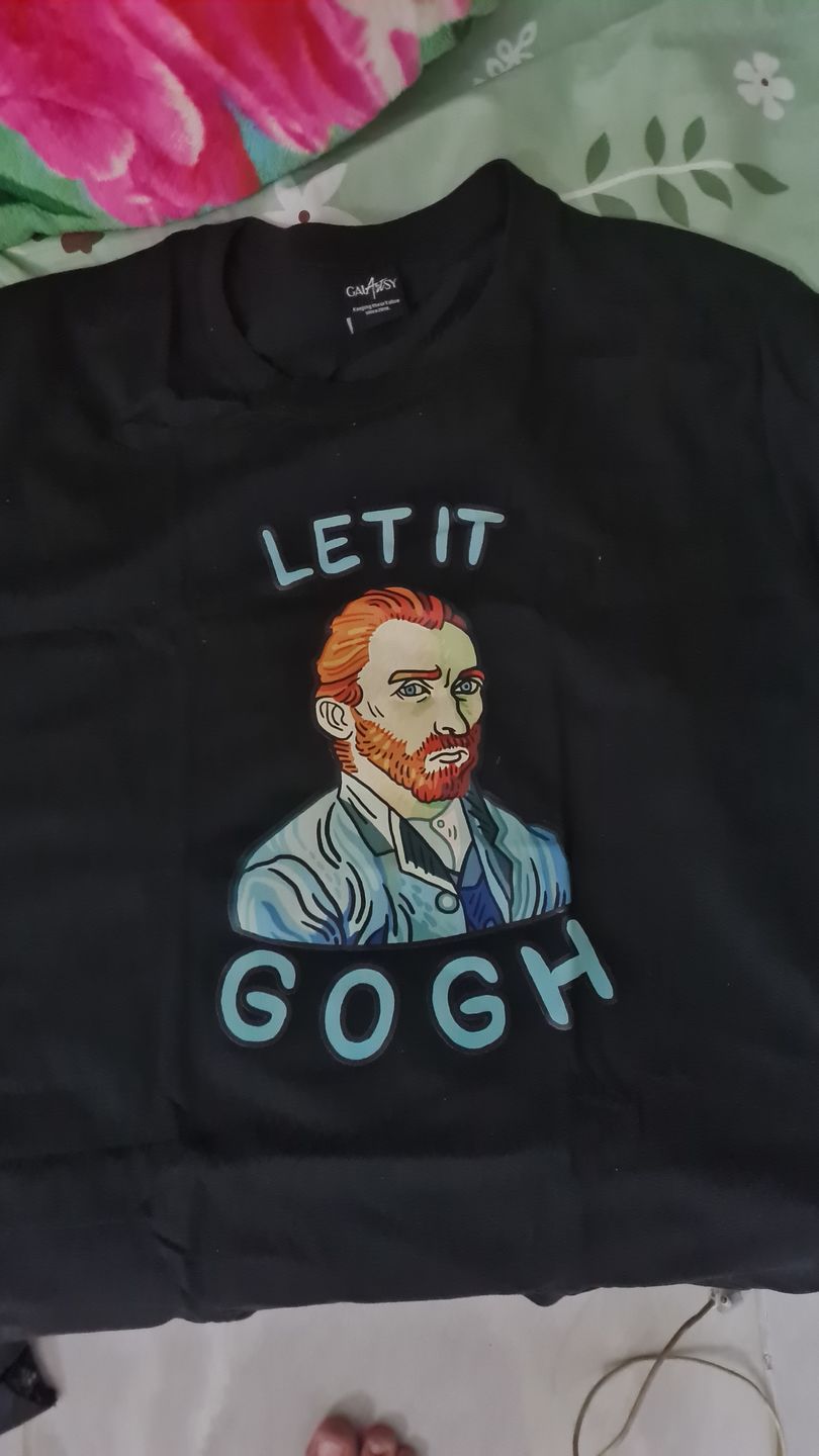 Customer photo review of Let it Gogh T-shirt