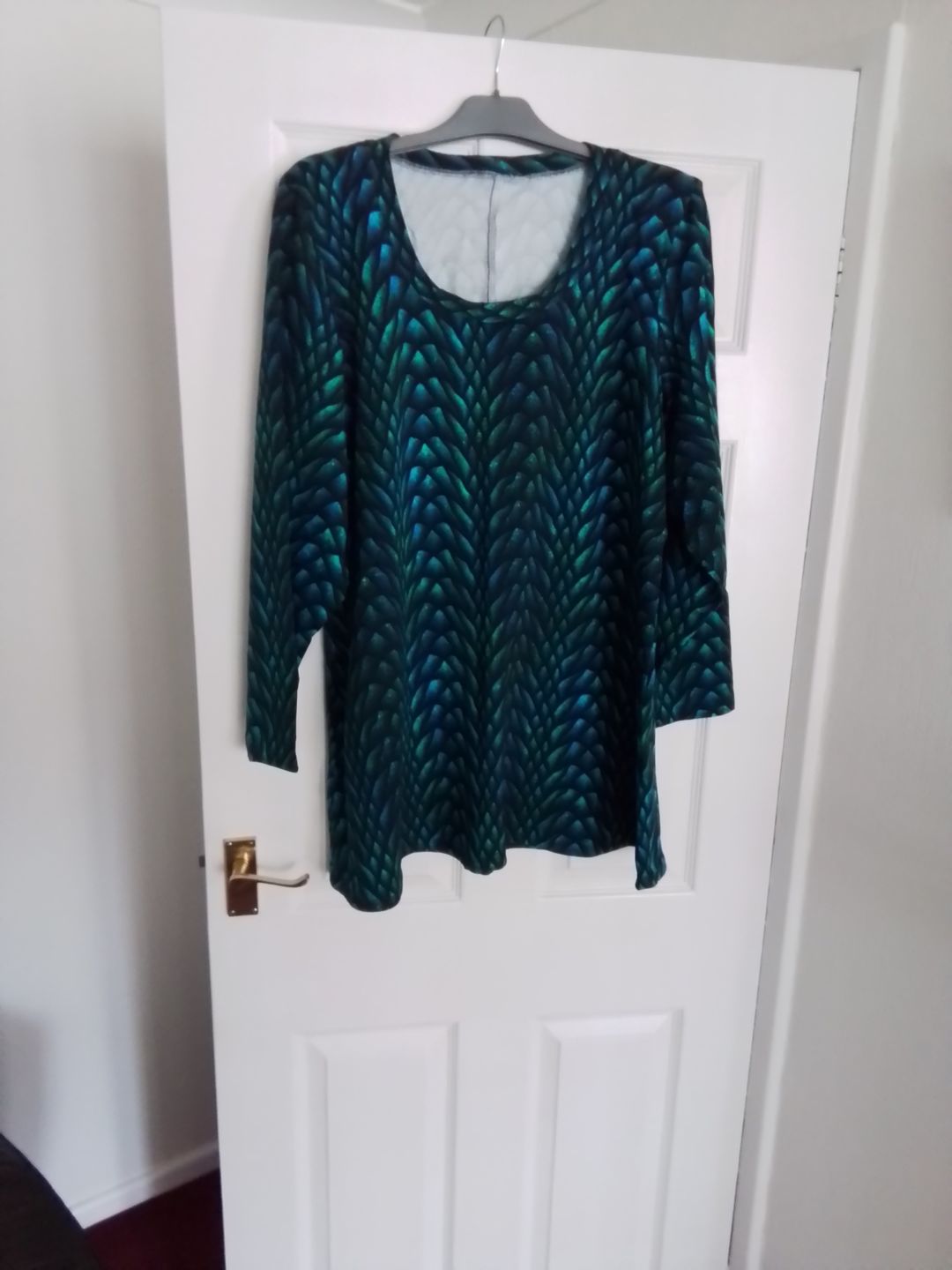 Customer photo review of Dragon Scales French Terry Fabric