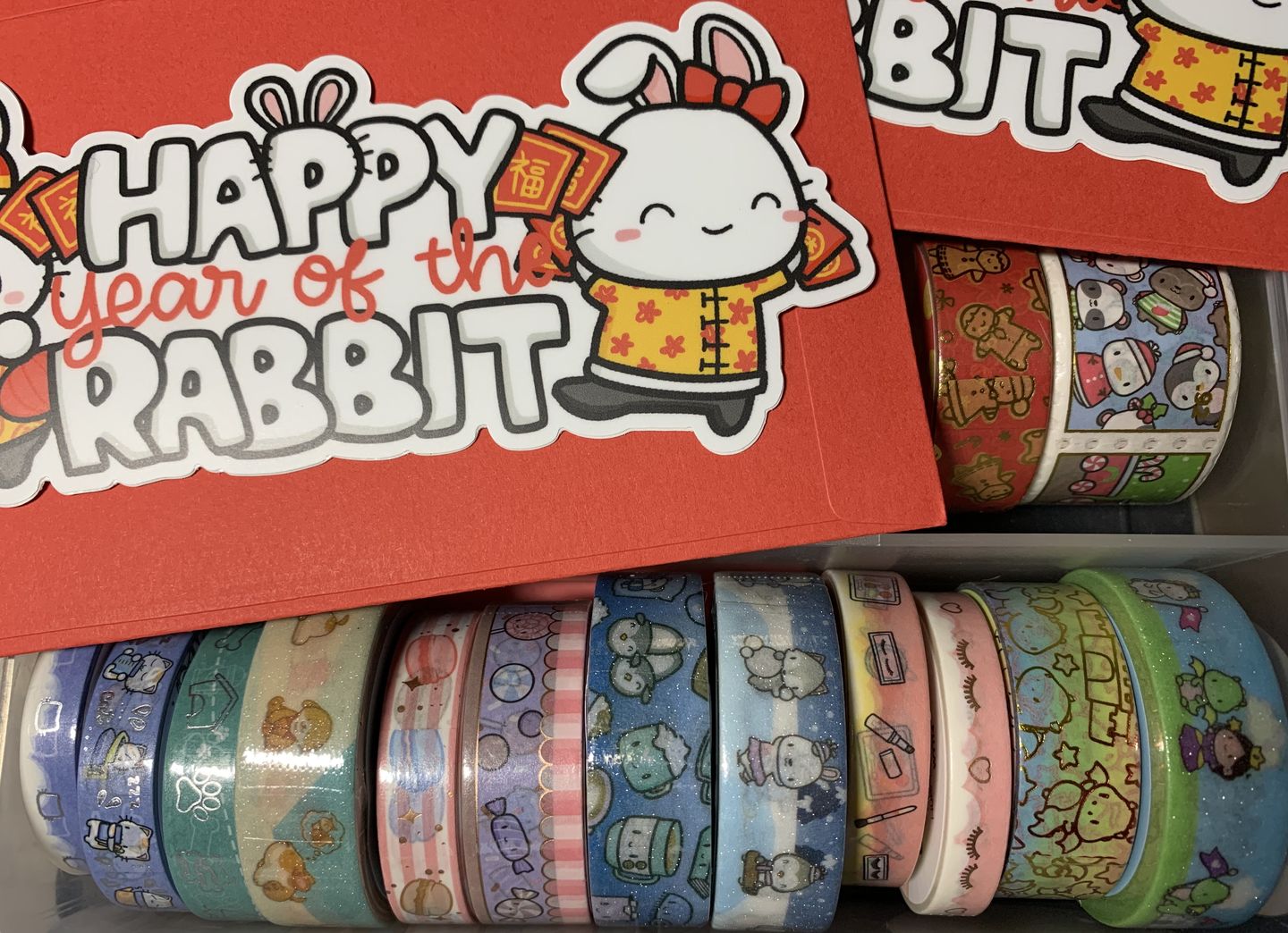 Customer photo review of Cozy Cat Washi Tape (Set of 2)