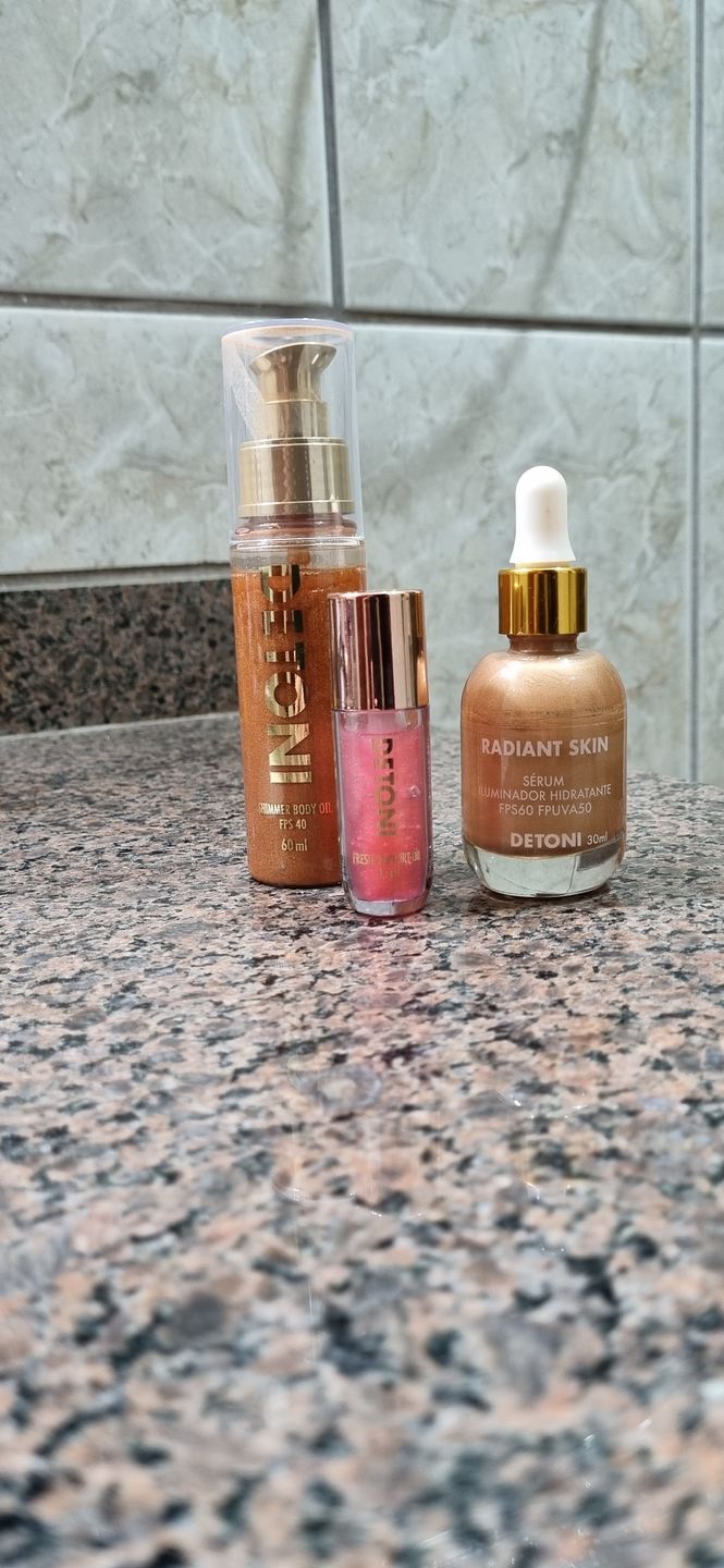 Customer photo review of SHIMMER BODY OIL