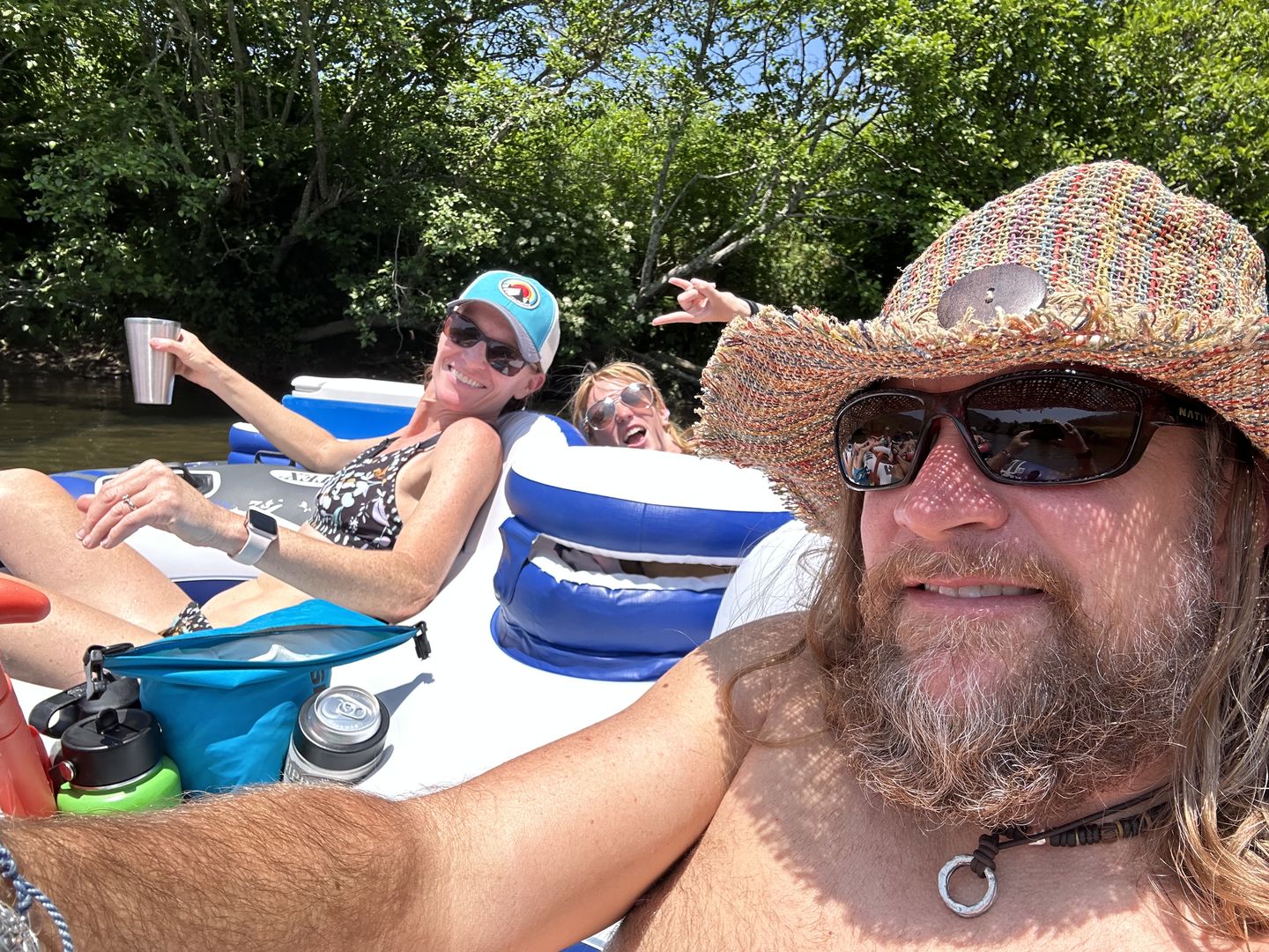 Customer photo review of Rainbow Woven Hemp Hat