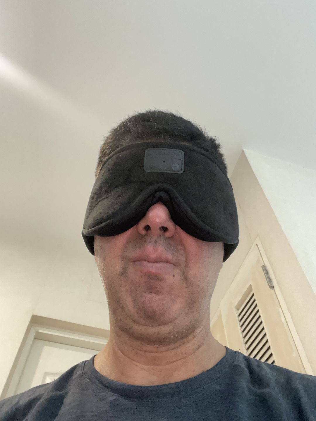 Customer photo review of mussage Sleep Mask With Bluetooth Headphones