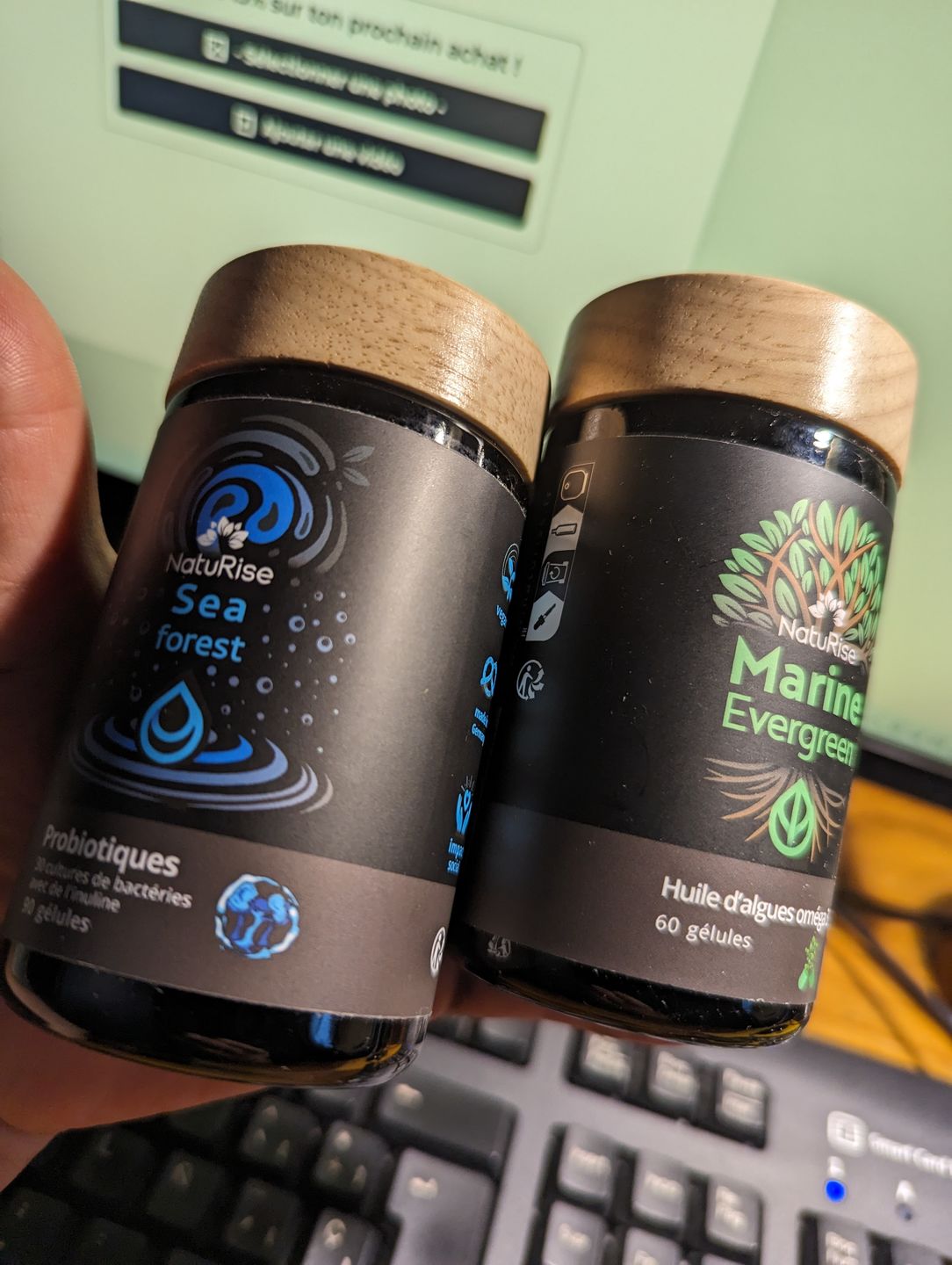Customer photo review of Huile d'algues oméga 3 (60 gélules)