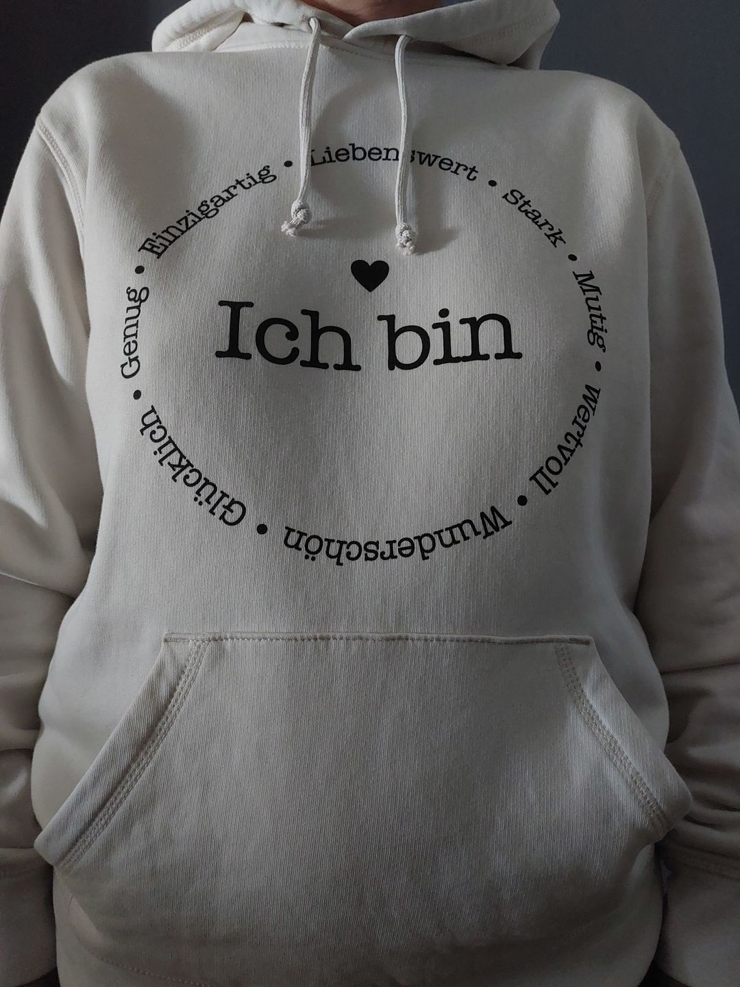 Customer photo review of Ich bin Bio Hoodie Unisex