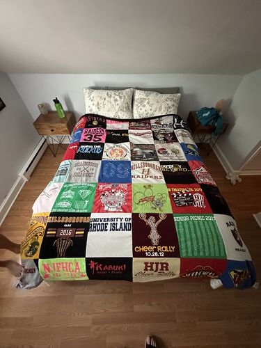 T-shirt quilt featuring raiders by Courtney from NJ