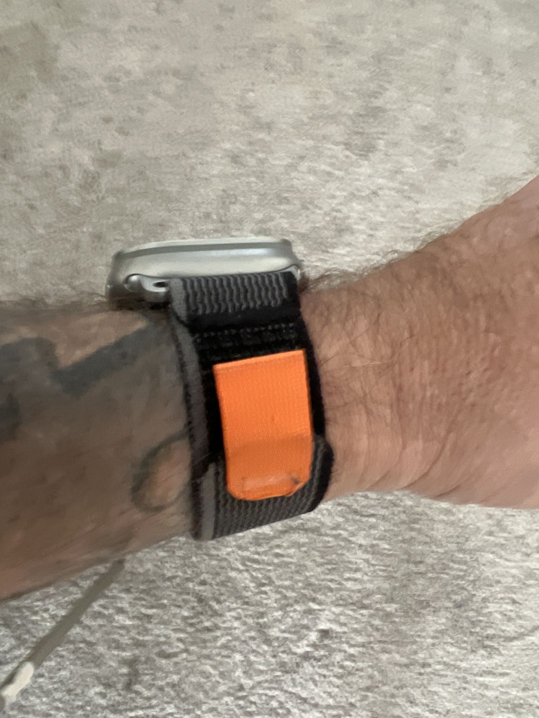 Customer photo review of Trail Loop Apple Watch Band