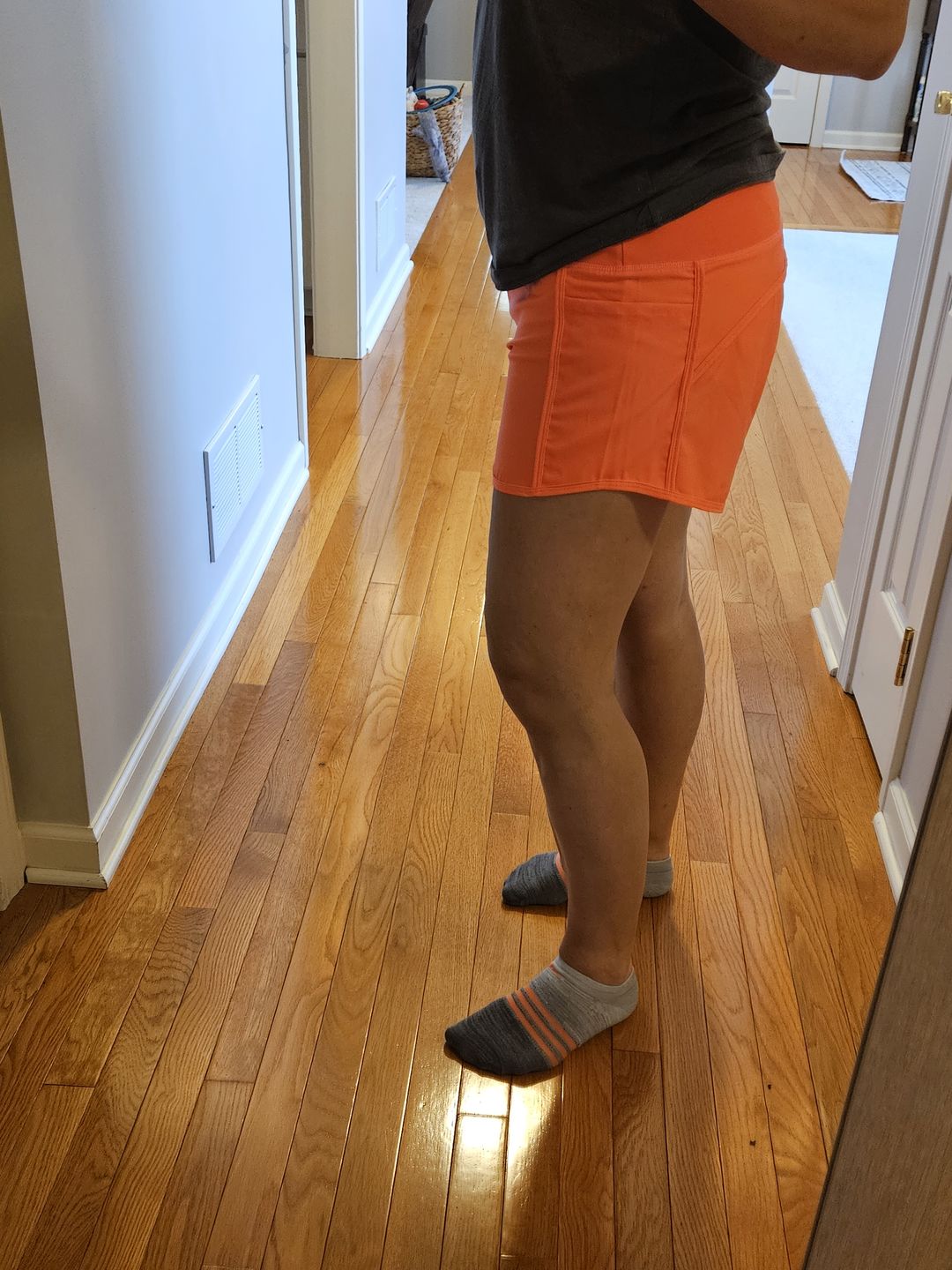 Customer photo review of Elite Shorts - 3.5'' - Neon Orange