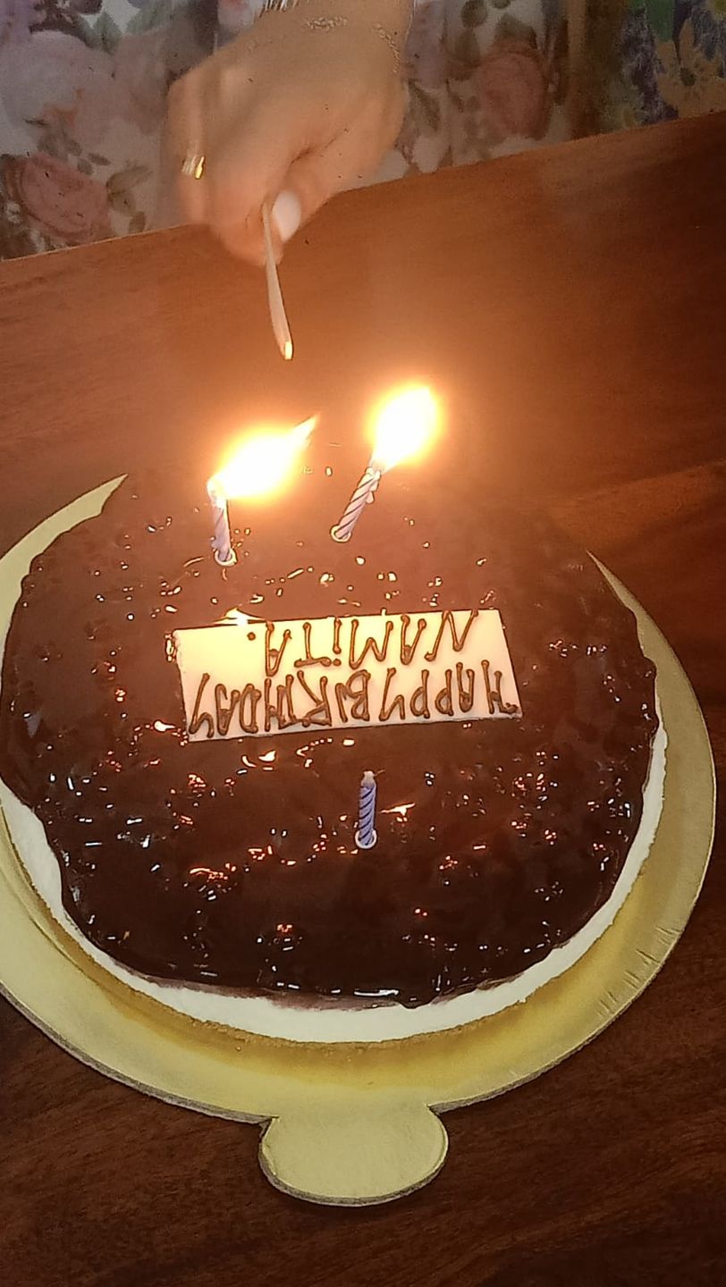 Customer photo review of Blueberry Baked Cheesecake