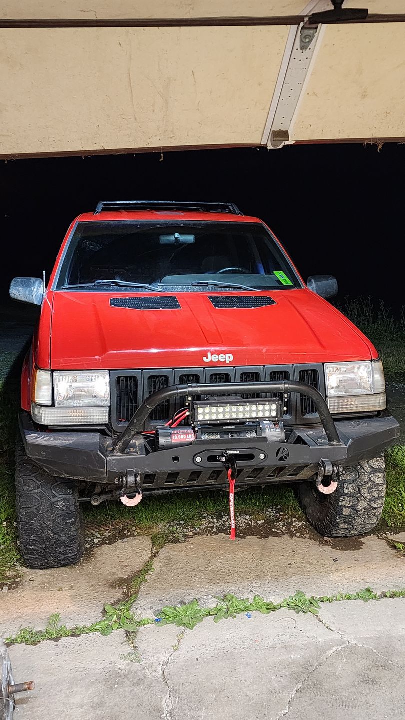 Customer photo review of OPENROAD 13,000 lbs Winch with Synthetic Rope - Panther Series 2s