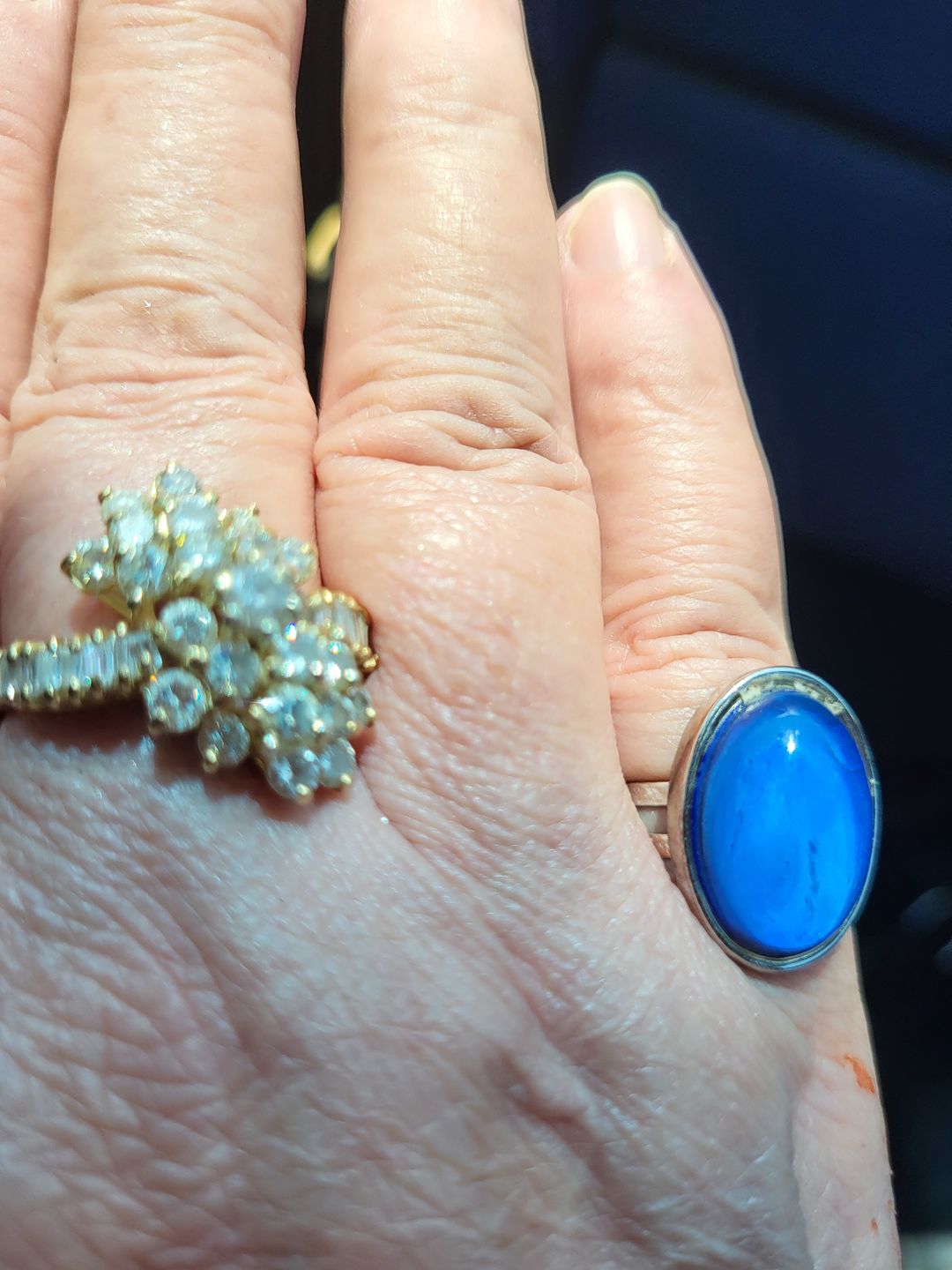 Customer photo review of Oval Mood Ring