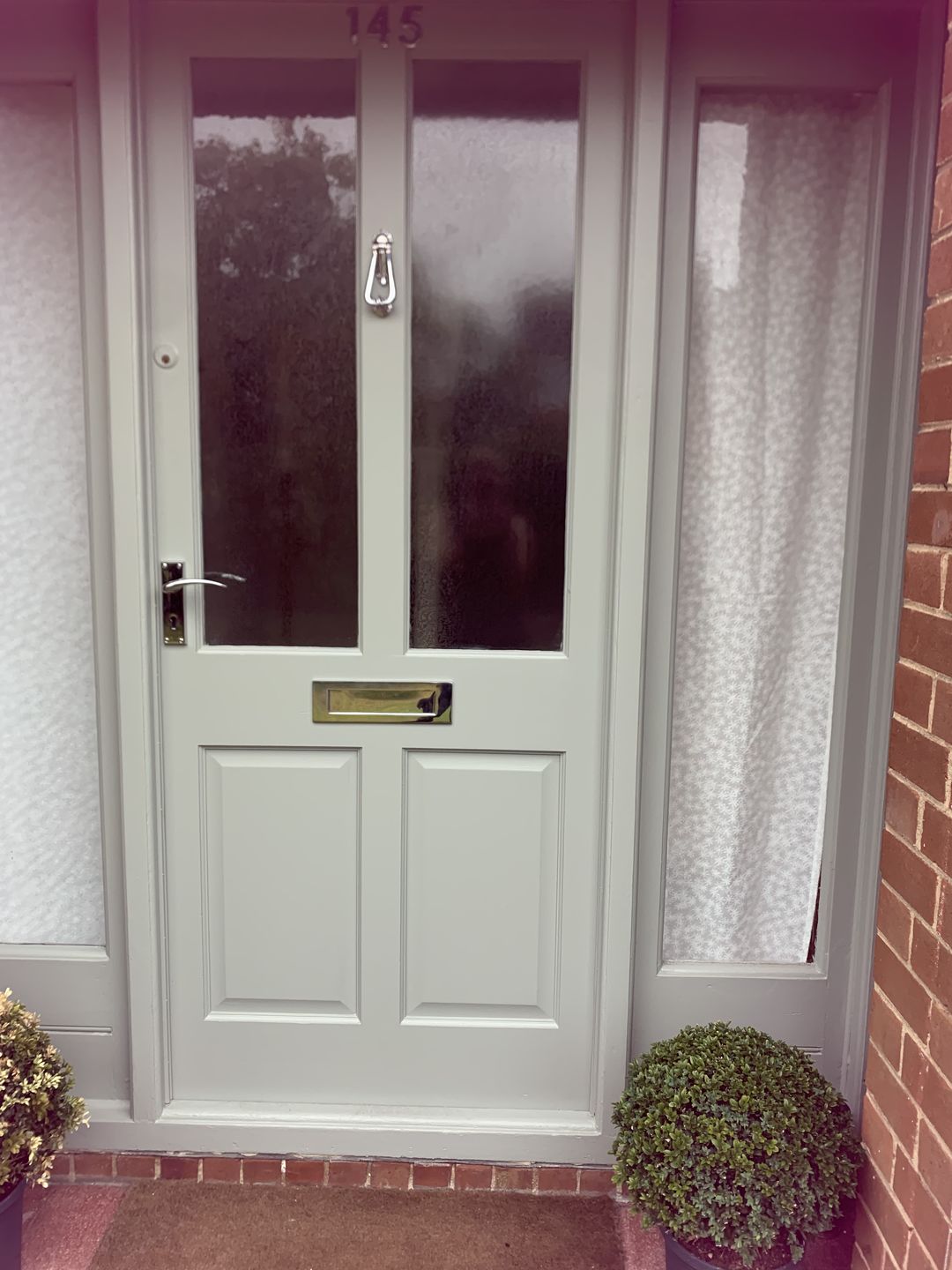 Customer photo review of Victorian Door Knocker | Solid Brass