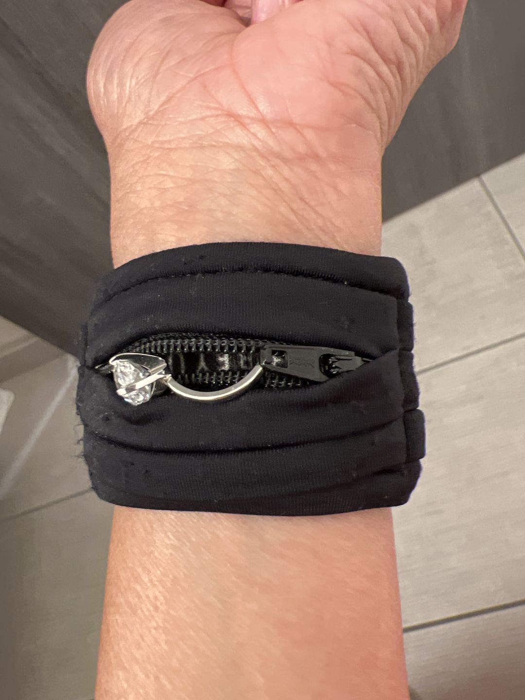 Customer photo review of Blushing Babe Apple Watch Bandit