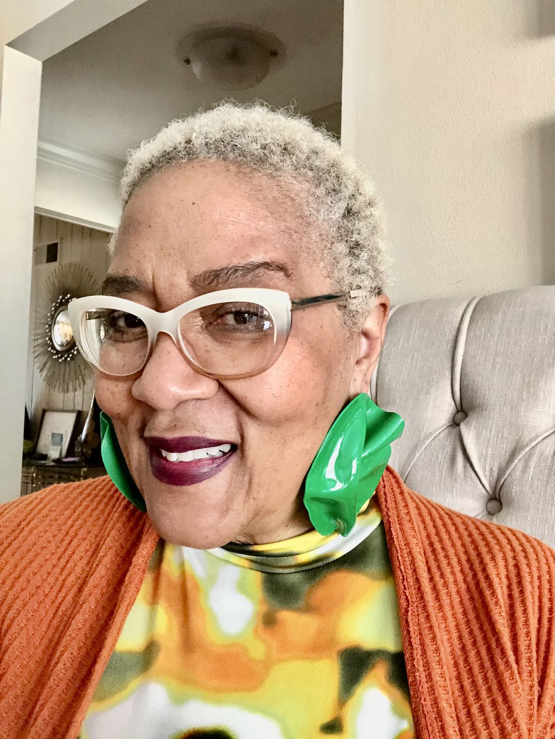 Customer photo review of "Lexi" Stud - All Colors