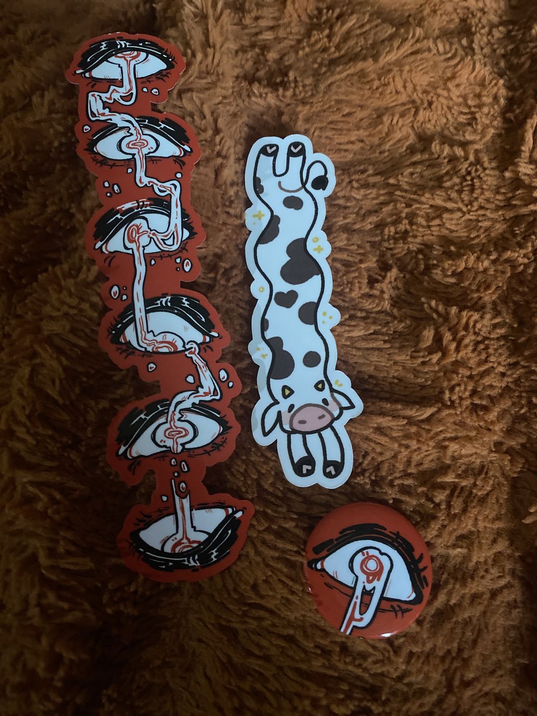 Customer photo review of Drippy Eye Button