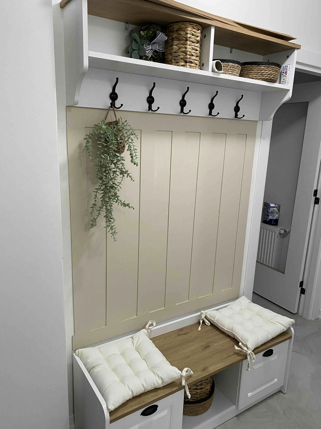 Customer photo review of Rani P2 Modern Portmanto Ayakkabılık ve Duvar Askısı Vestiyer M1 Renk: Beyaz - S. Ceviz