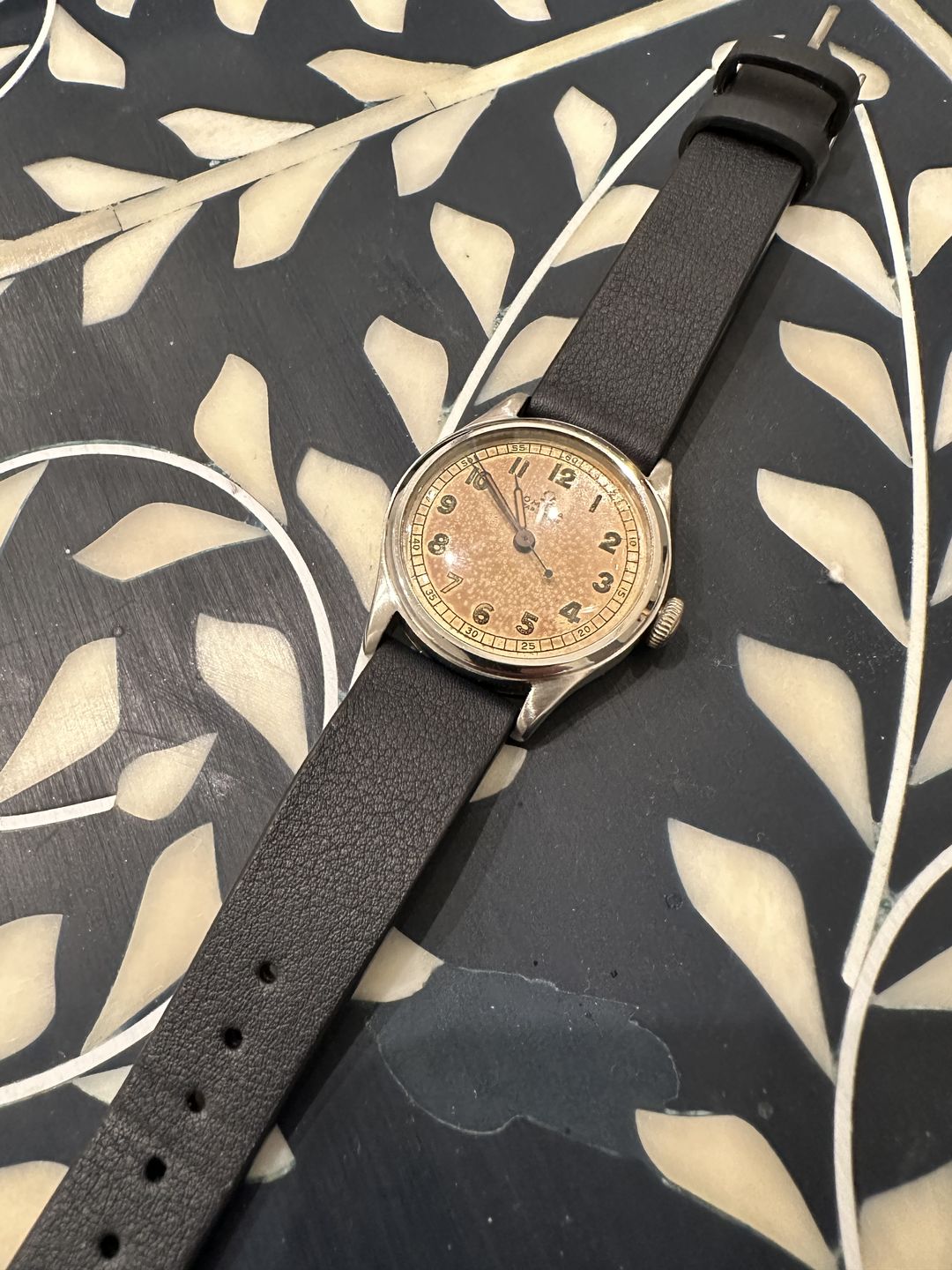 Customer photo review of Navy Blue Calfskin