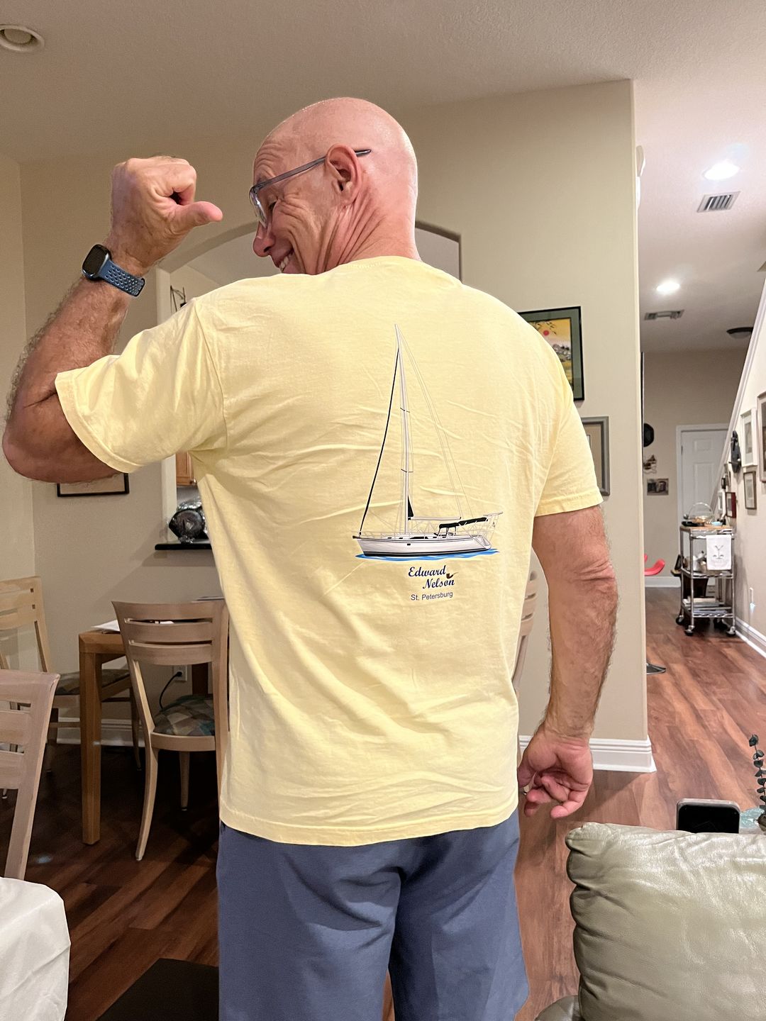 Customer photo review of Women's Custom Boat T-Shirts - Short Sleeve