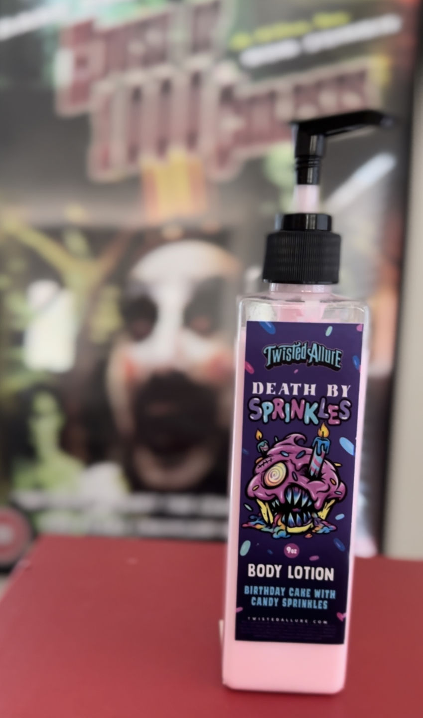 Customer photo review of Death by Sprinkles Body Lotion (Birthday Cake)