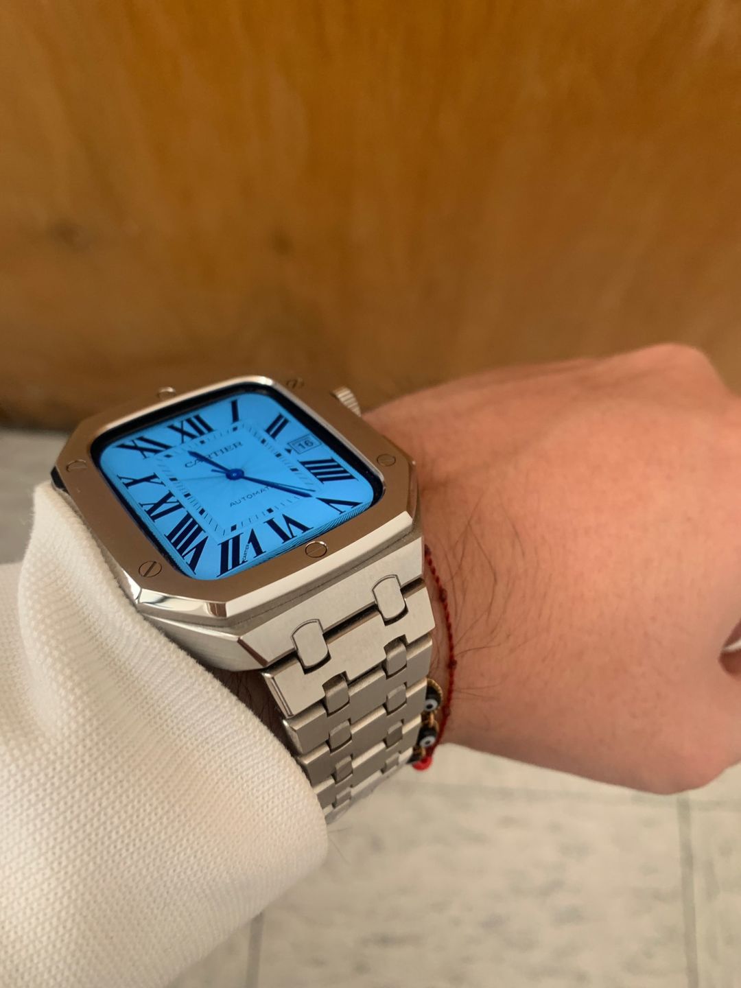 Customer photo review of Bracelet et coque luxe style AP pour Apple Watch
