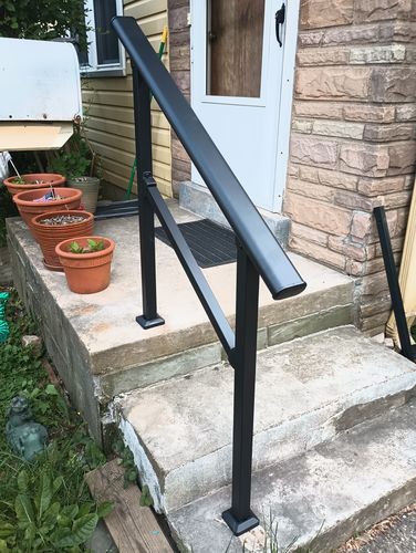 Customer photo review of DIY Handrail Kit for Stairs