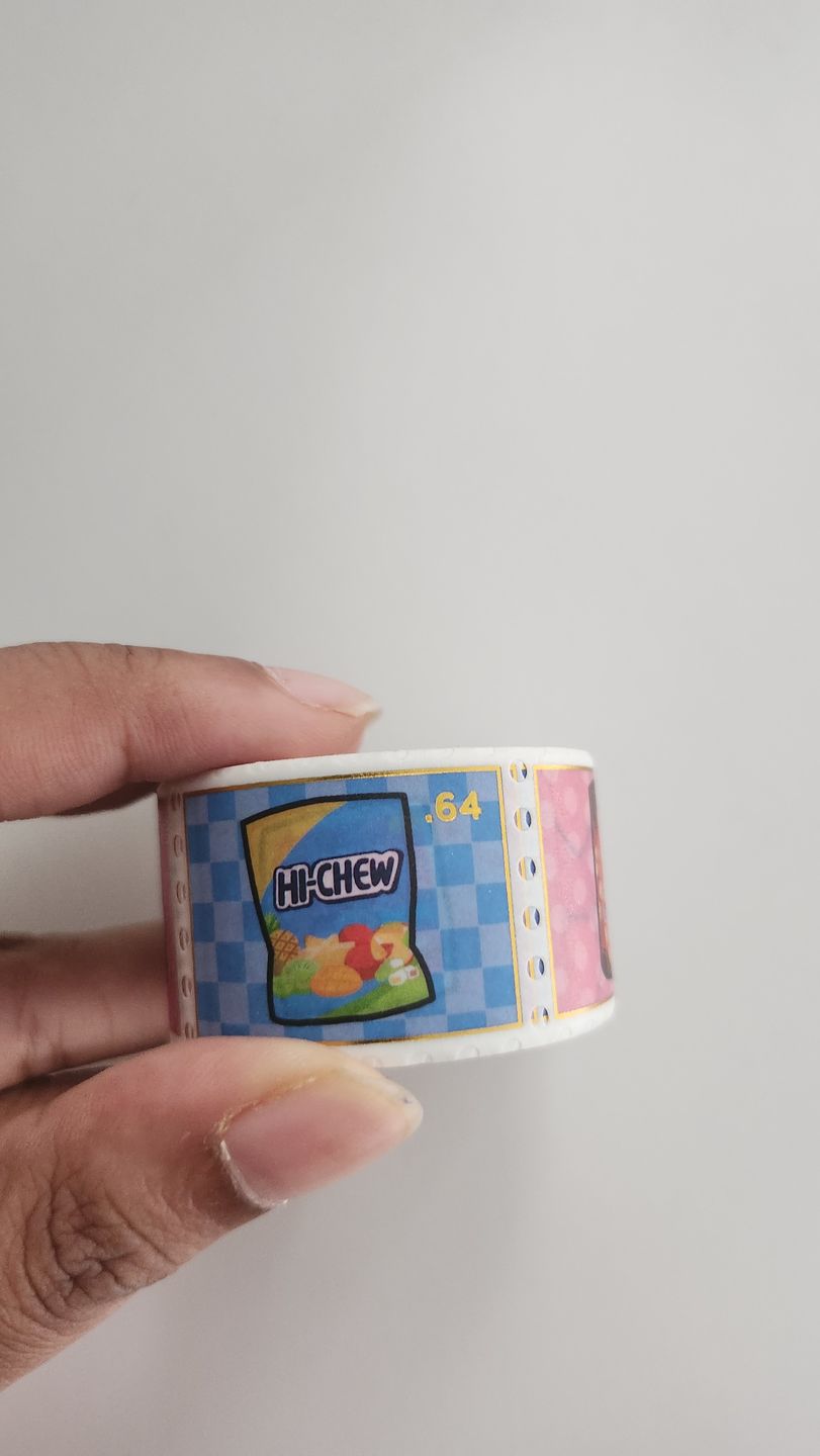 Customer photo review of Asian Snacks Washi Tape
