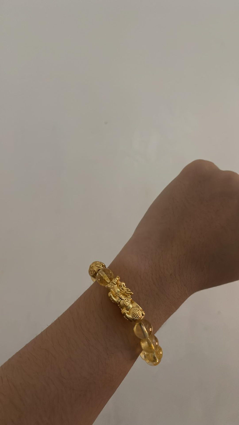 Customer photo review of Citrine with 24K Gold PiYao and Money Ball for Abundance - Success - Good Fortune