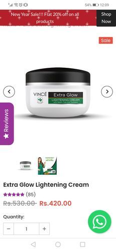 Customer photo review of Extra Glow Lightening Cream