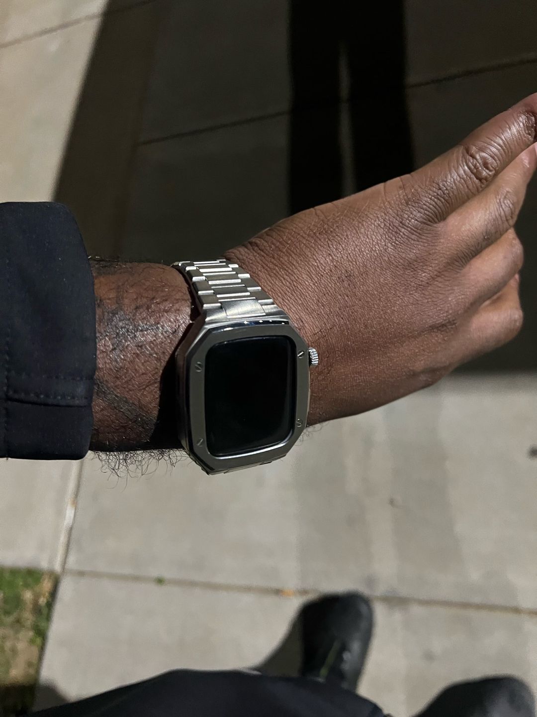 Customer photo review of Bracelet et coque luxe style AP pour Apple Watch