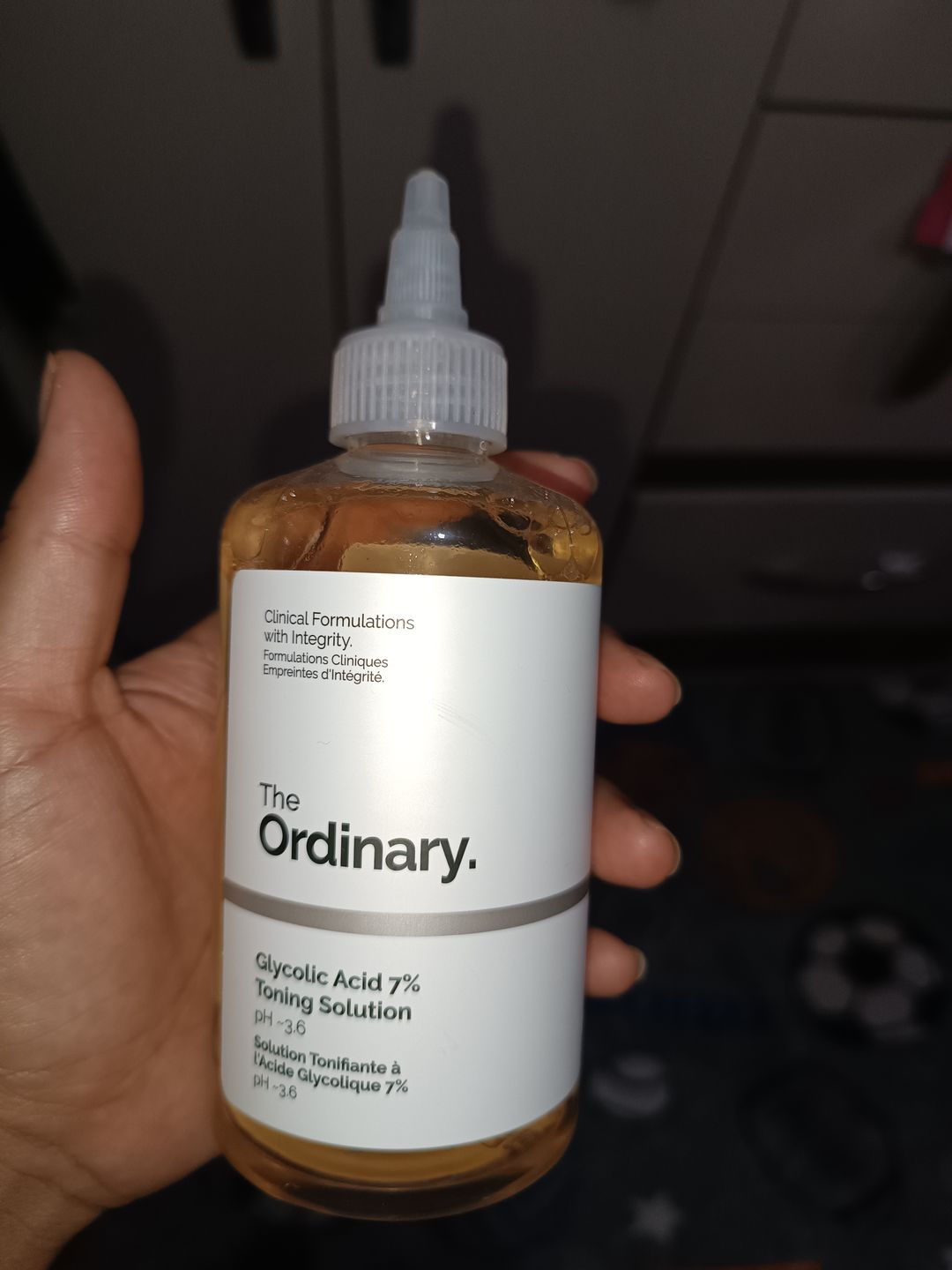 Customer photo review of Glycolic Acid 7% Exfoliating Toning Solution 240ml