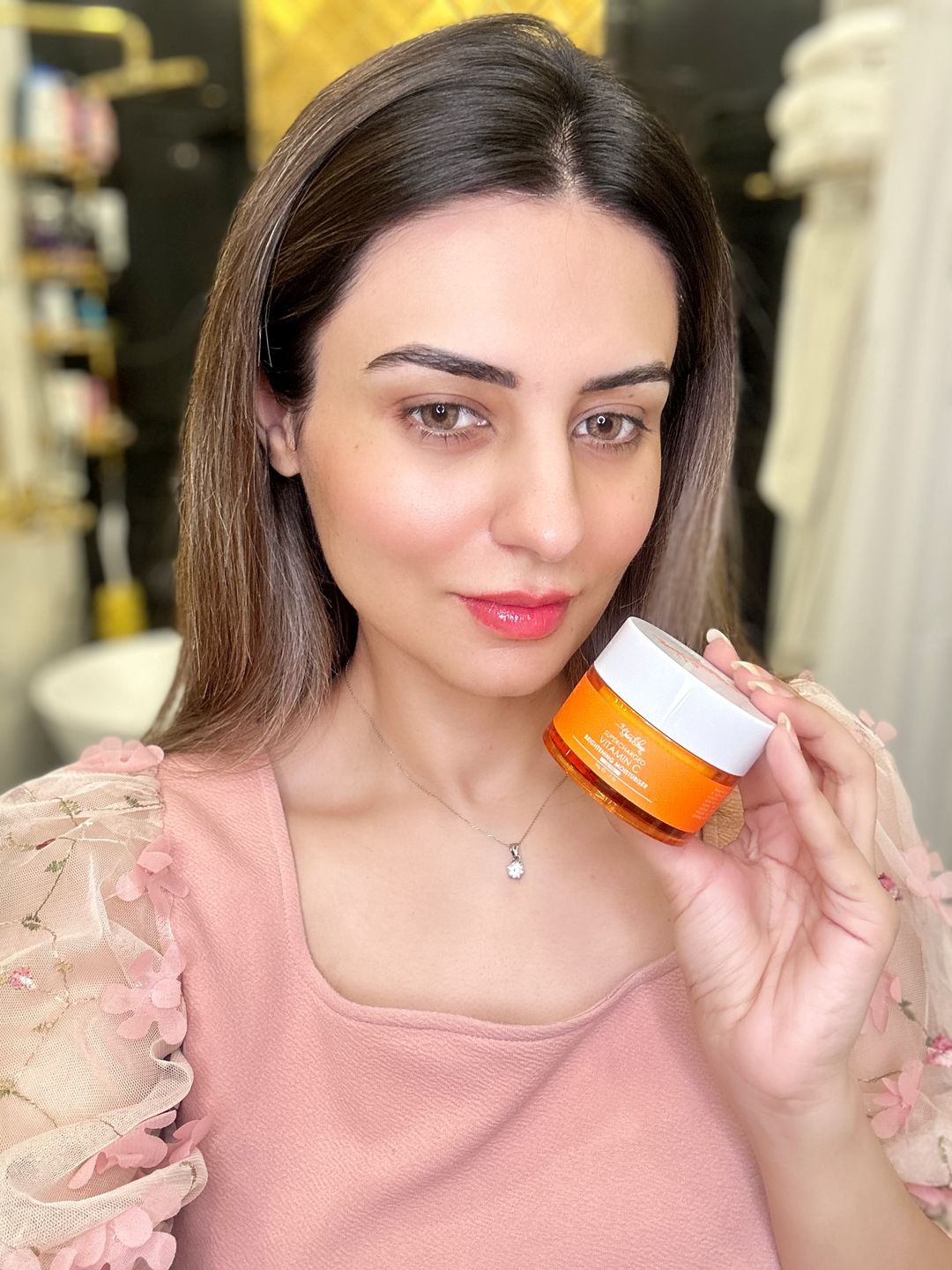 Customer photo review of Supercharged Vitamin C Brightening Moisturiser