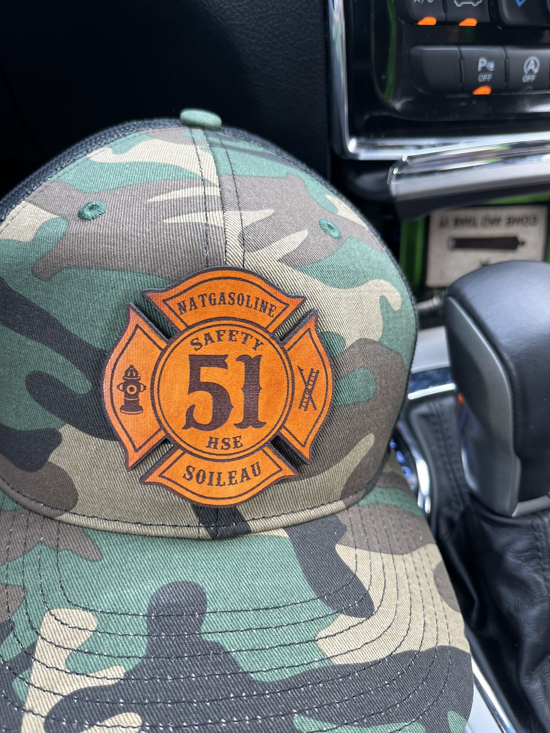 Customer photo review of Custom Maltese Leather Patch Hat