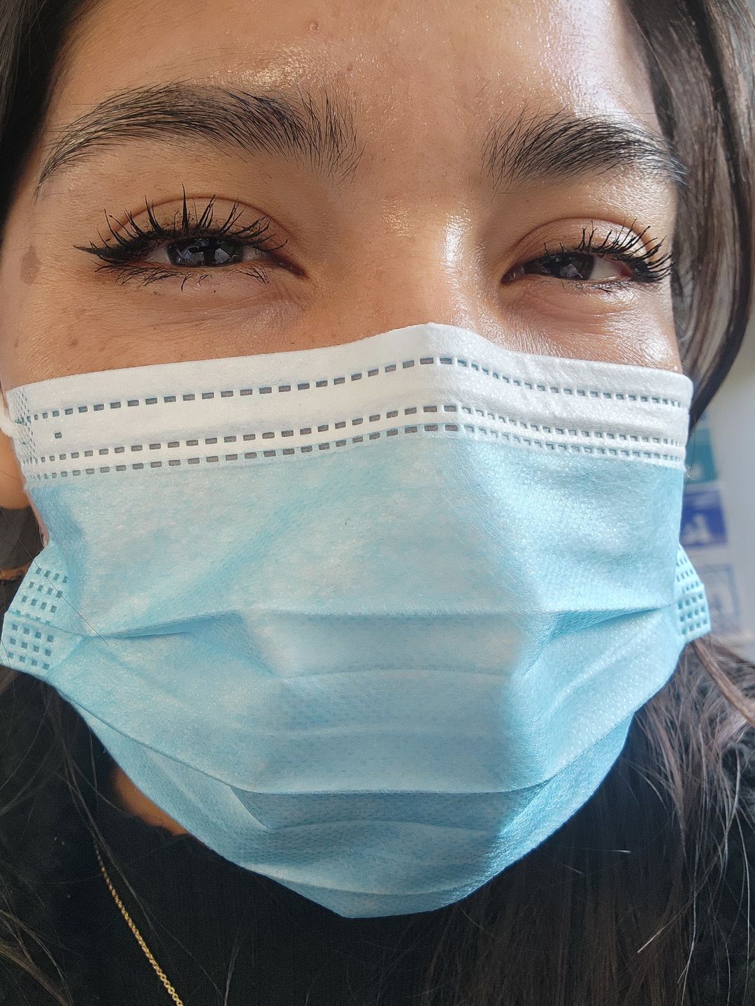 Customer photo review of Serum crecimiento pestañas y cejas