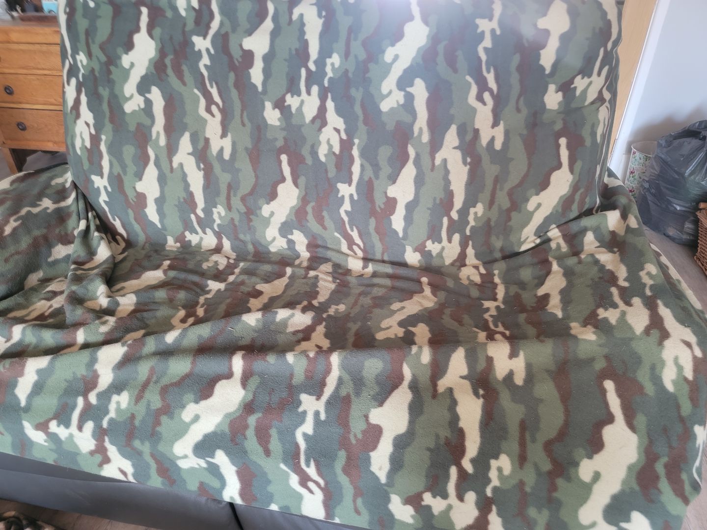 Customer photo review of Multicoloured Zig Zag Anti Pill Polar Fleece