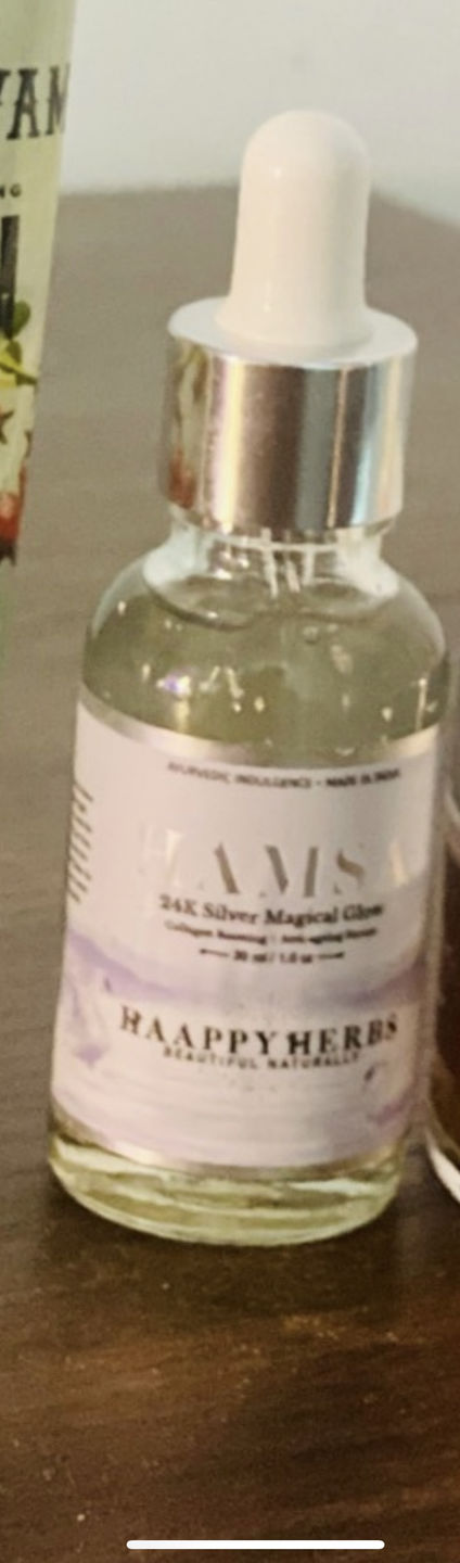 Customer photo review of Hamsa 24k Silver Magical Glow