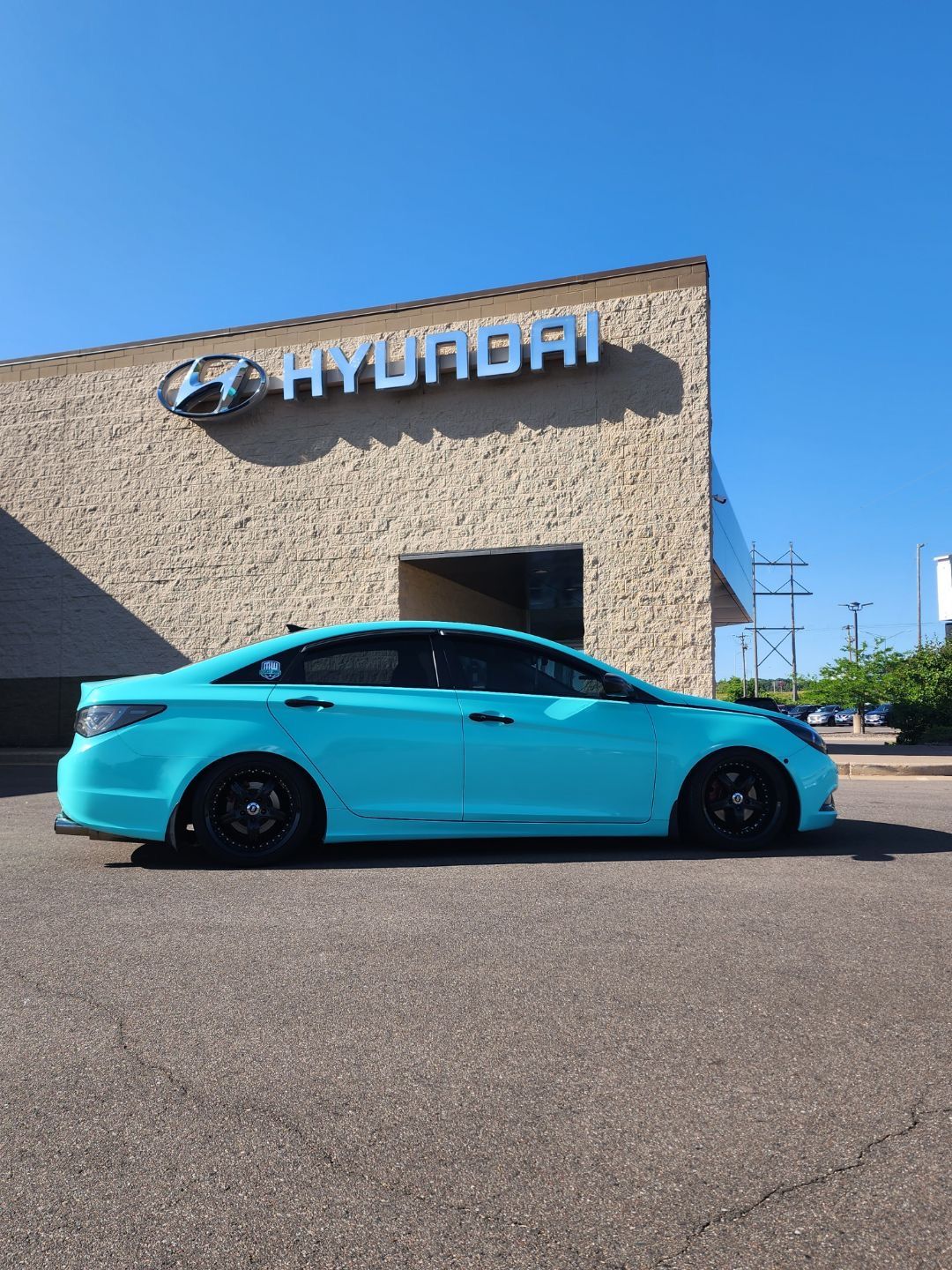 Customer photo review of High Glossy Tiffany Vinyl Wrap