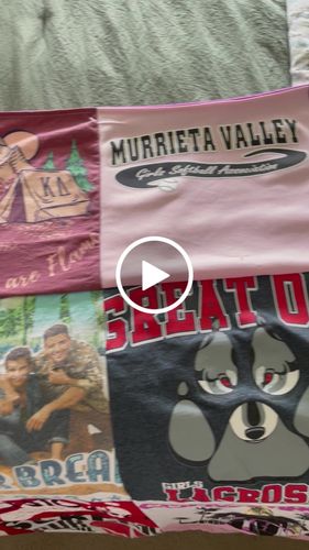 T-shirt quilt featuring lacrosse by Kelly from CA