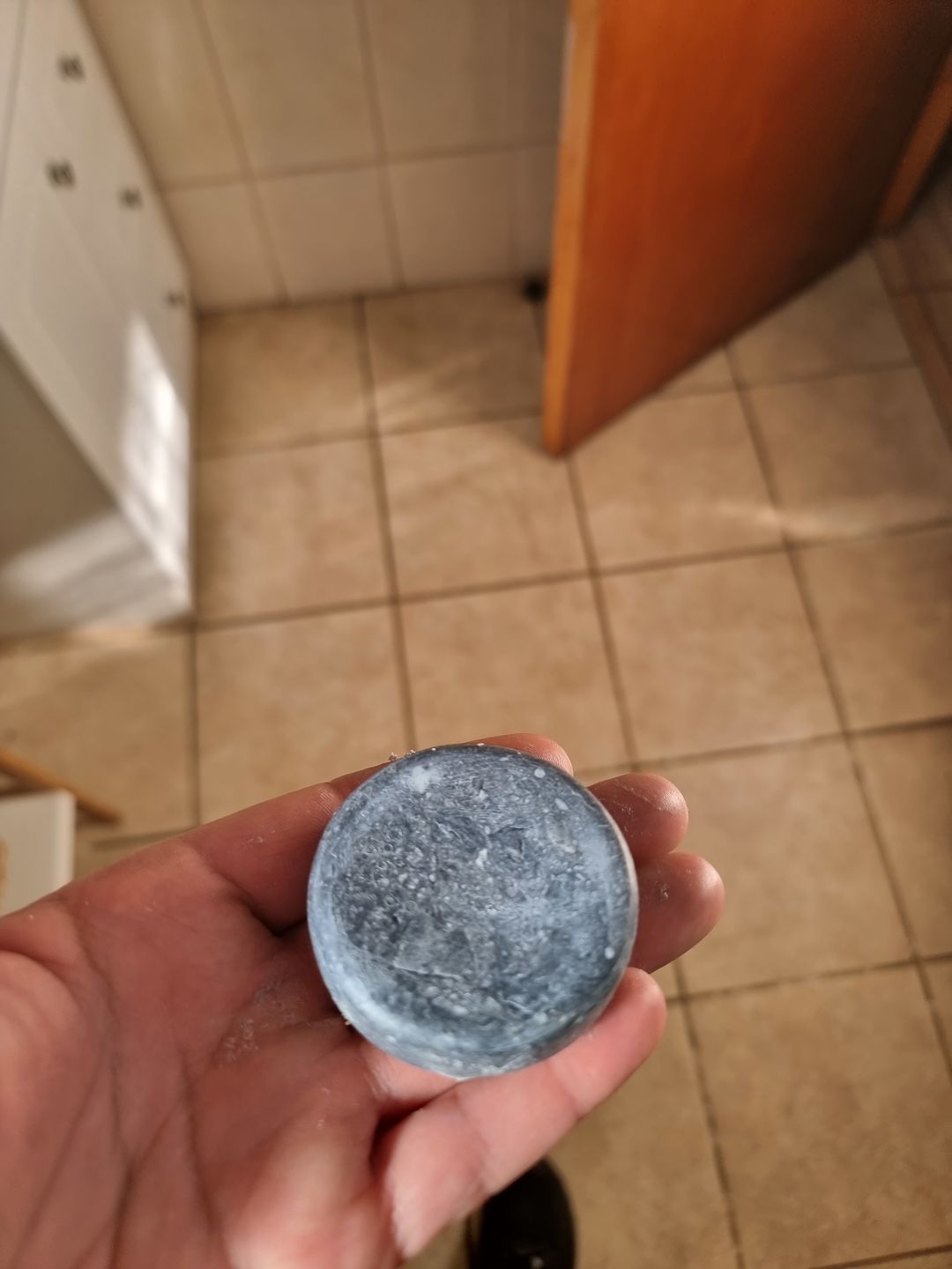 Customer photo review of Shampoo anticaspa en barra