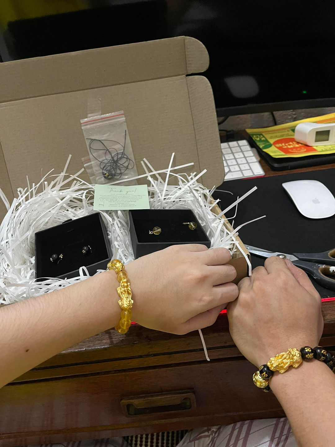 Customer photo review of Citrine with 24K Gold PiYao and Money Ball for Abundance - Success - Good Fortune