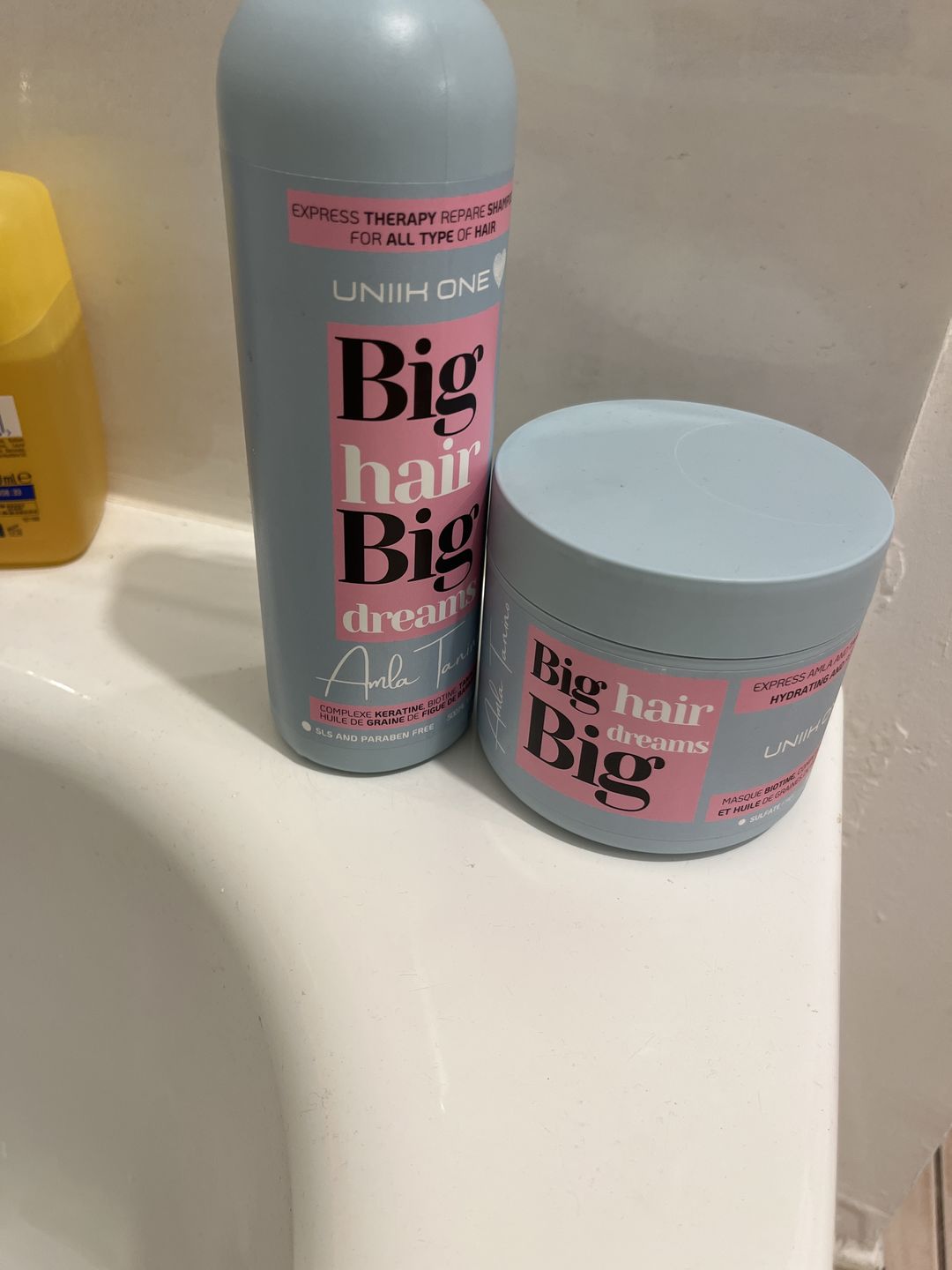 Customer photo review of Gamme Amla Tanino - Kit complet - Shampooing, masque et sérum
