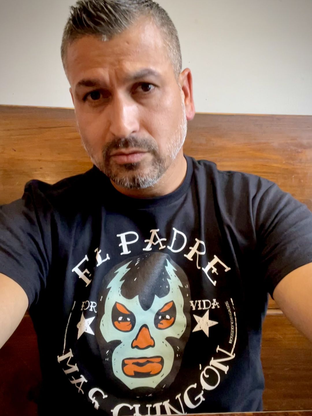Customer photo review of El Padre Mas Chingon OG T-Shirt