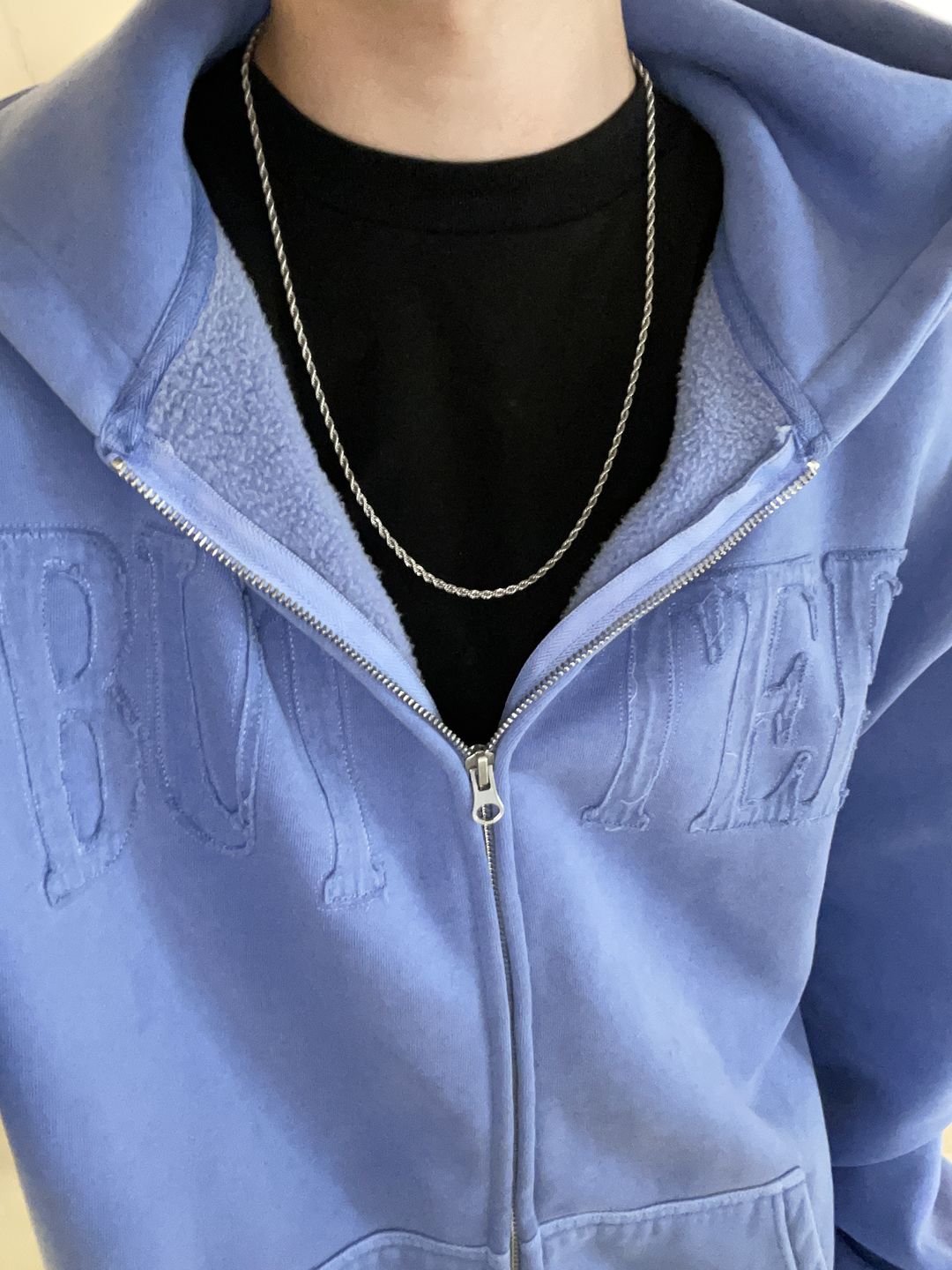 Customer photo review of CLEAN ROPE CHAIN. - 3MM WHITE GOLD