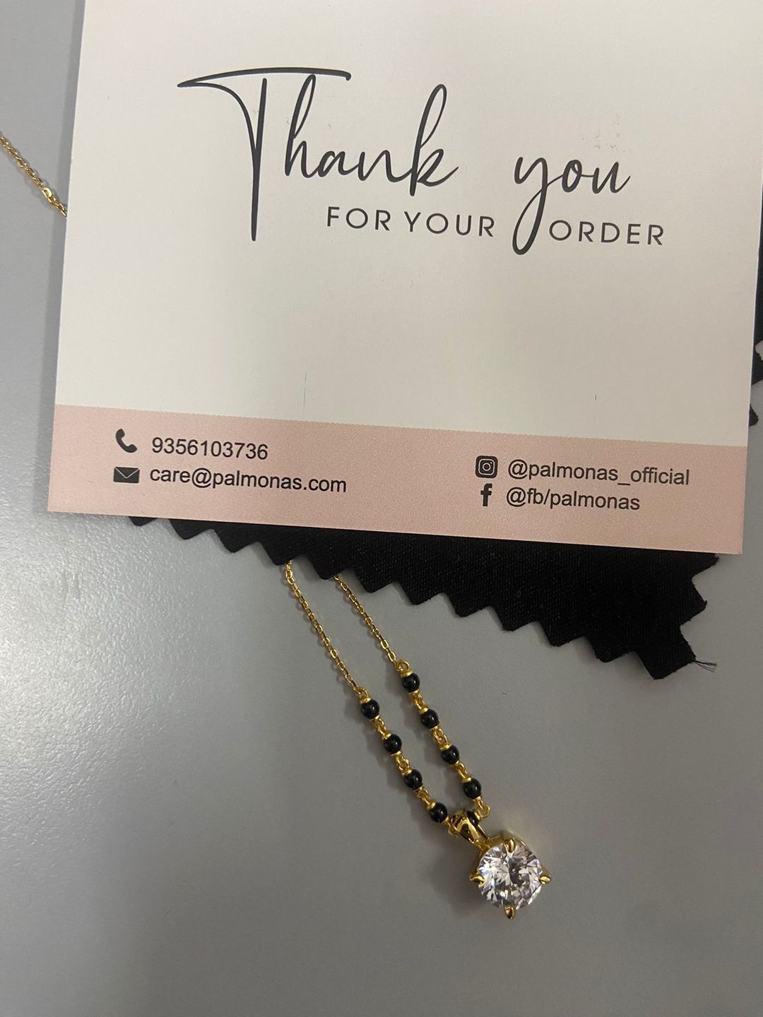 Customer photo review of Royal Diamond Mangalsutra | BIS Hallmarked | 18k Gold Vermeil