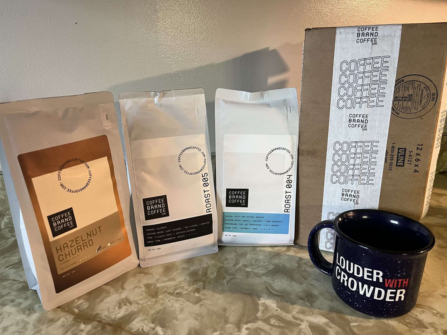 Customer photo review of Bourbon Flavored Coffee