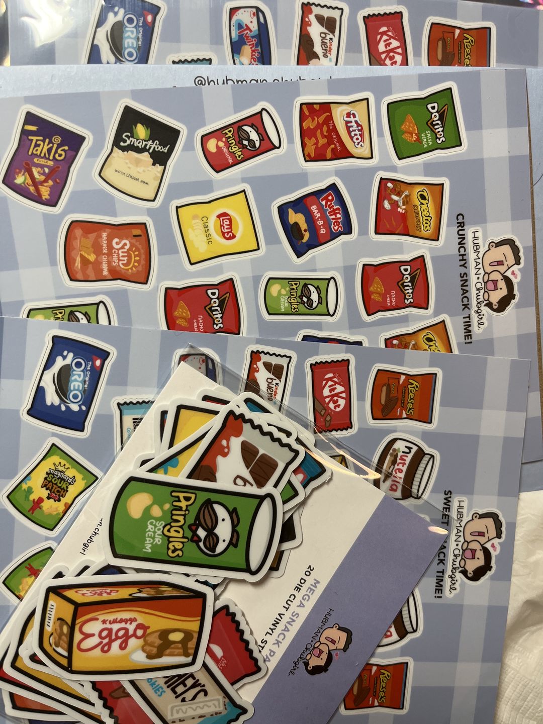 Customer photo review of Sticker Sheet - Sweet Snack Time!