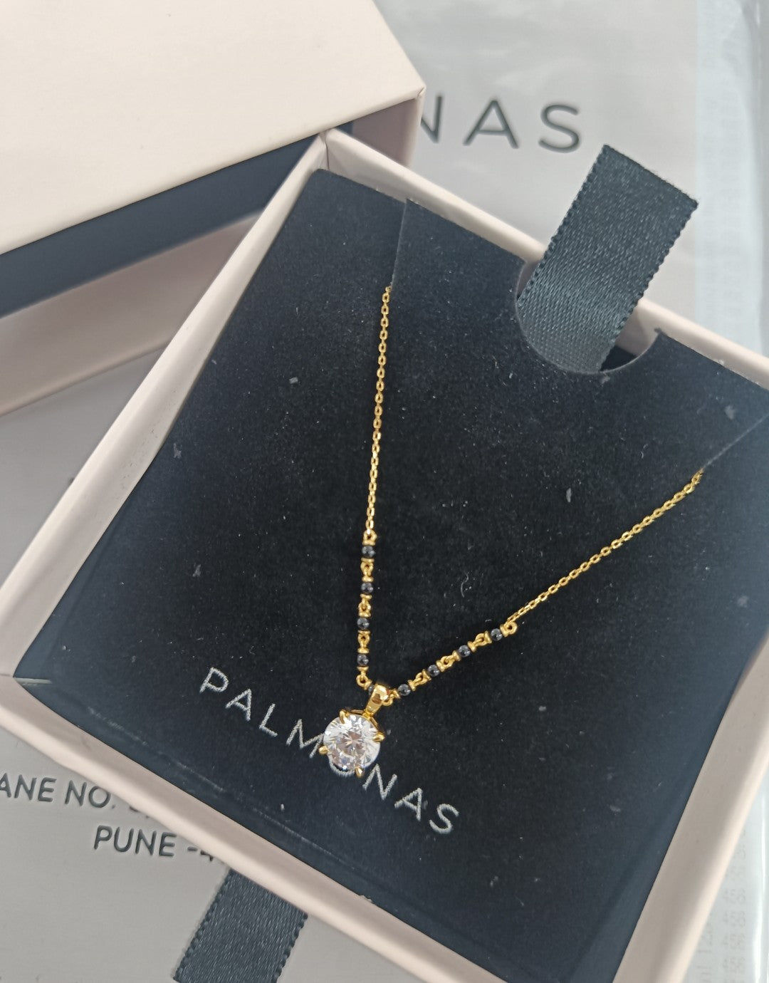Customer photo review of Royal Diamond Mangalsutra | BIS Hallmarked | 18k Gold Vermeil